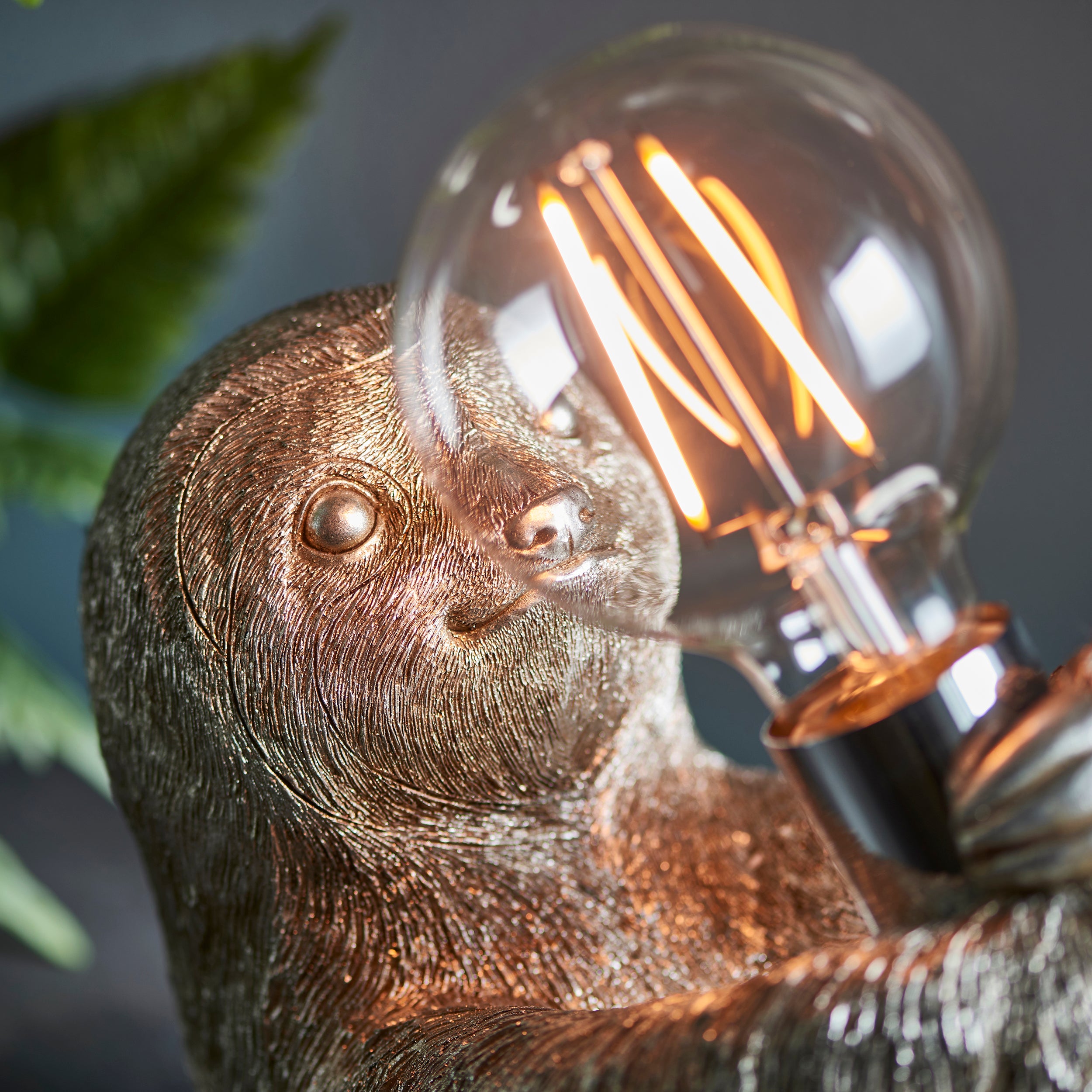 Endon Sleepy Sloth Table Lamp - Vintage Silver