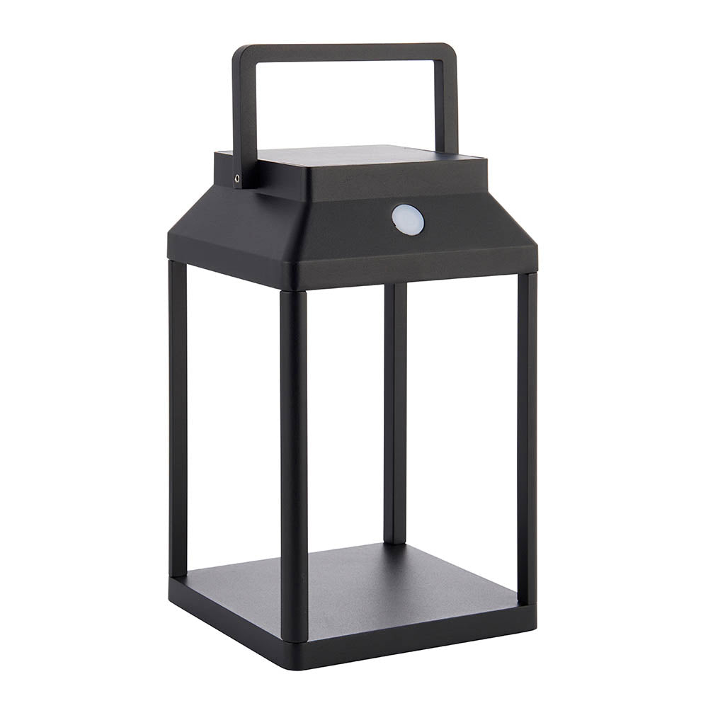 Endon Linterna Medium Single Light Table Lamp - Solar - Textured Black