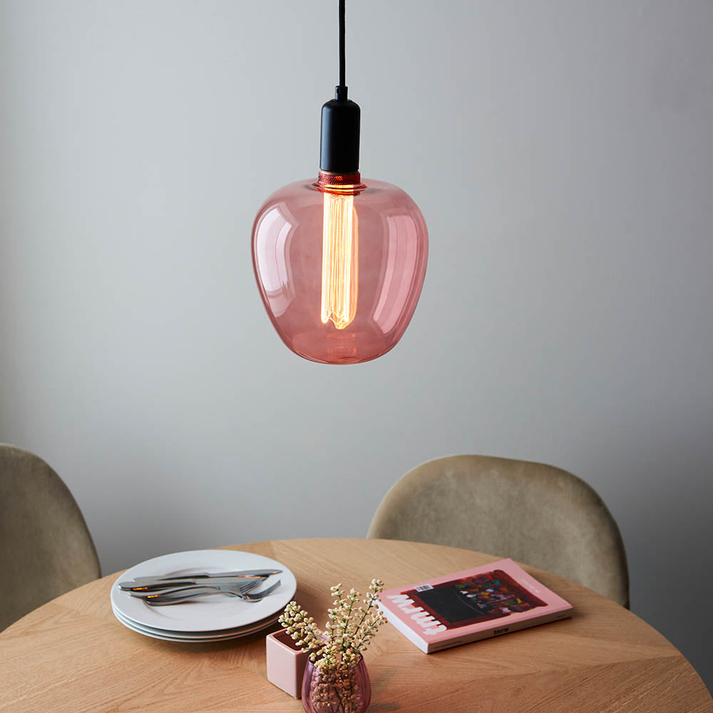 Endon Roves E27 LED 2.8W Anti Glare - 1800K - Non-Dimmable - Pink Tinted