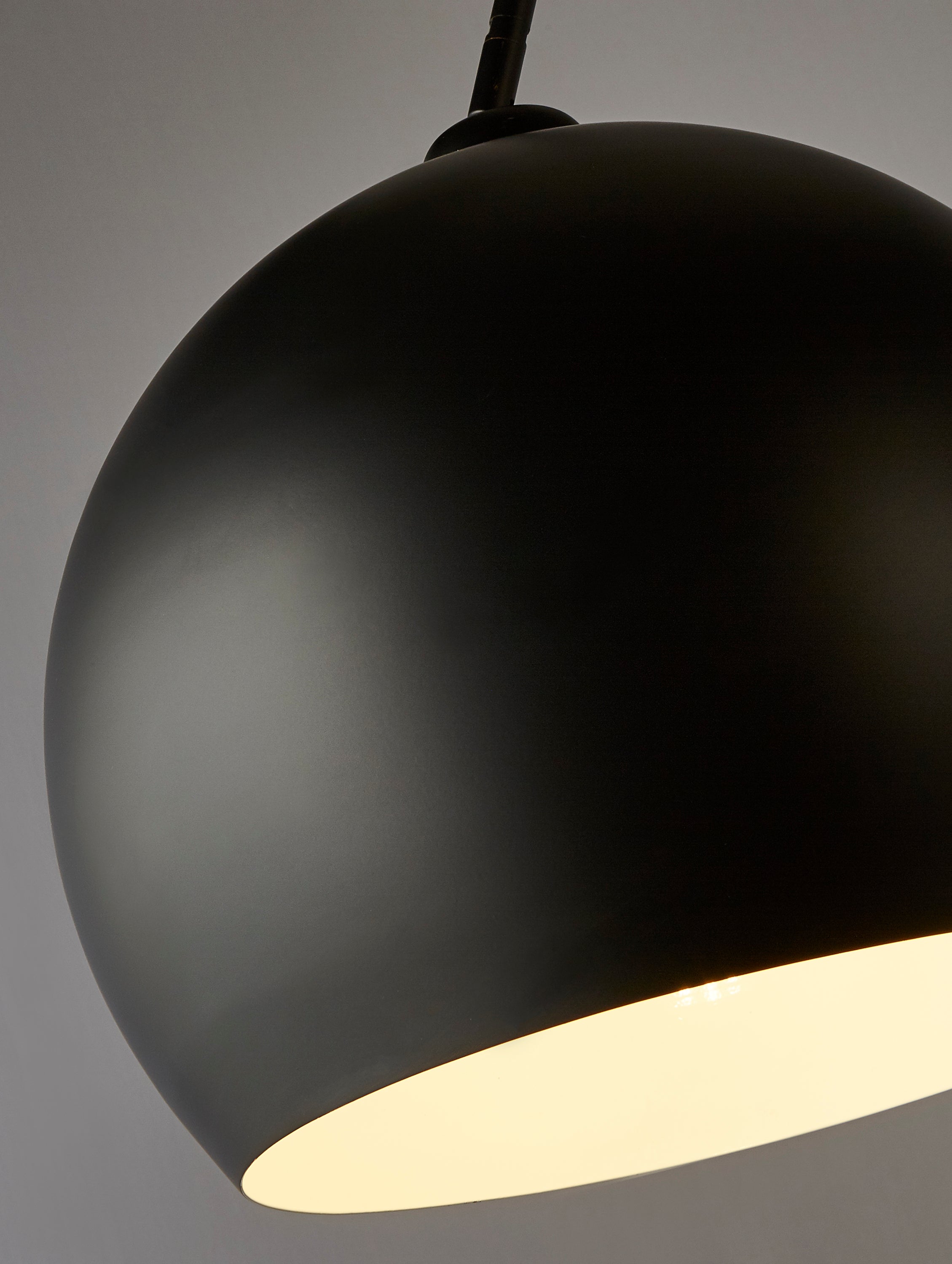 Searchlight Garswood Giant Arc Floor Lamp - Matt Black