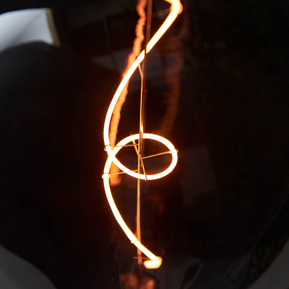 Endon Wisp E27 LED 4W Filament Bulb - 1800K - Non-Dimmable - Smoked Glass