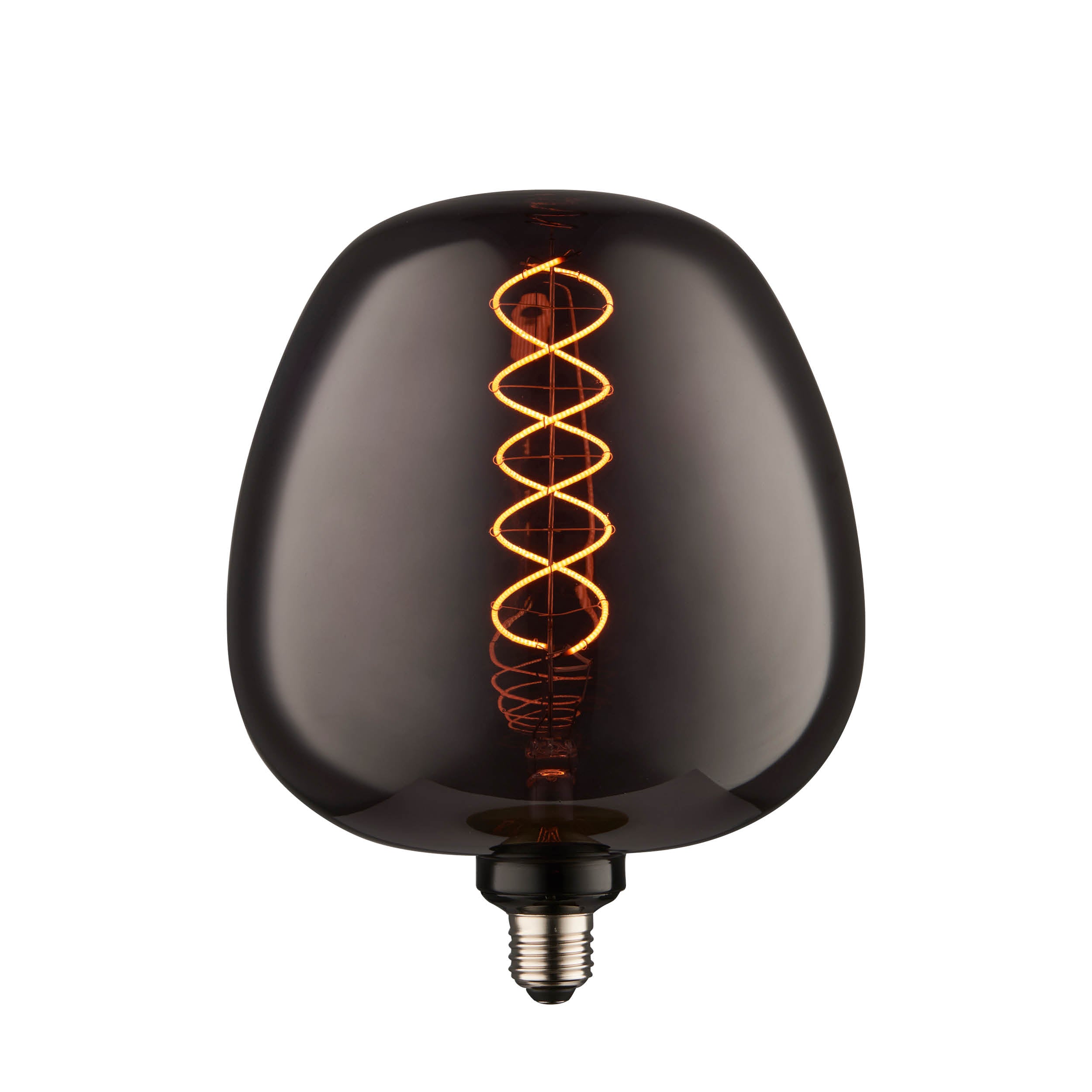 Endon Helix E27 LED 4W Filament Bulb - 1800K - Non-Dimmable - Smoked Glass