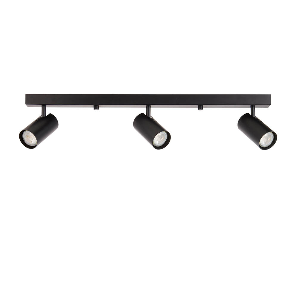 Endon Rez 3 Light Plate Spotlight - Matt Black