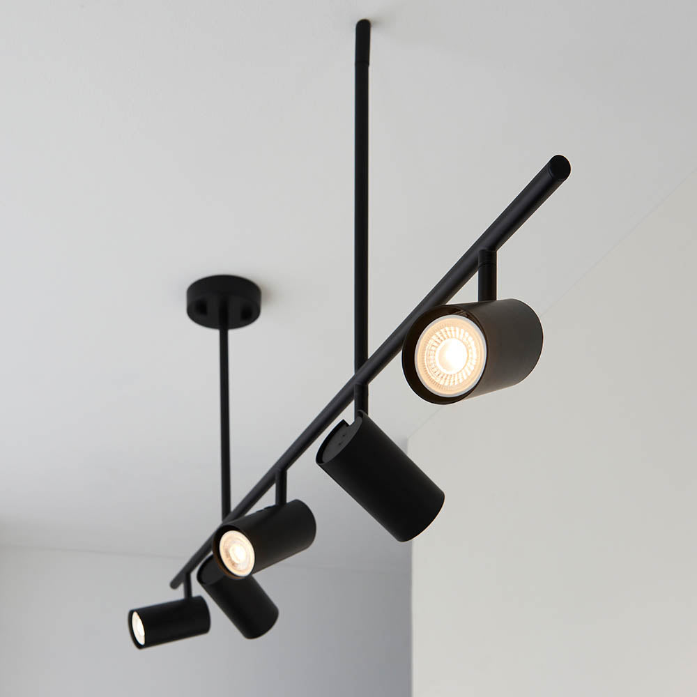 Endon Rez 5 Light Bar Spotlight - Matt Black