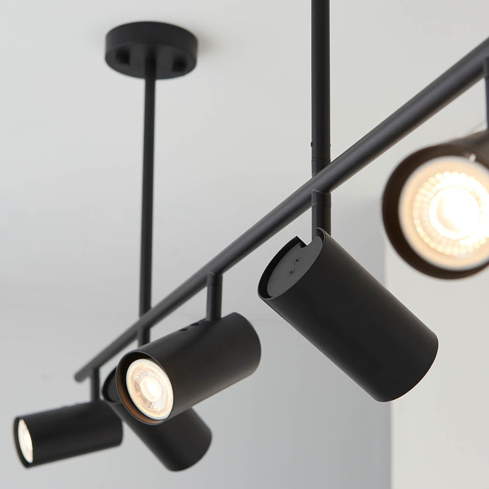 Endon Rez 5 Light Bar Spotlight - Matt Black