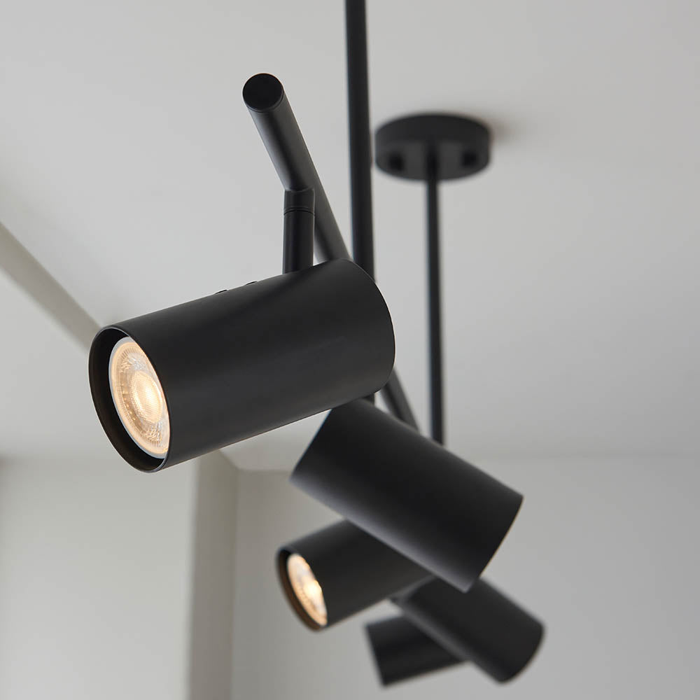 Endon Rez 5 Light Bar Spotlight - Matt Black