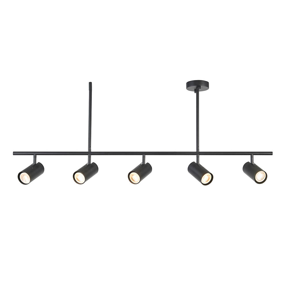 Endon Rez 5 Light Bar Spotlight - Matt Black