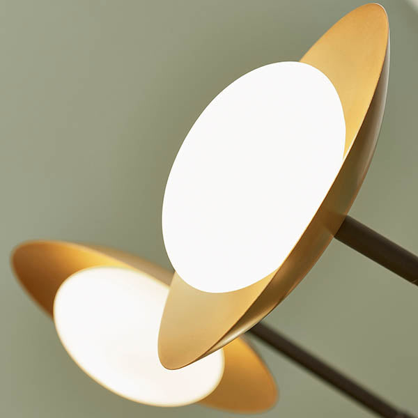 Utopia Planet 6 Light Pendant - Gold - 85cm Diameter