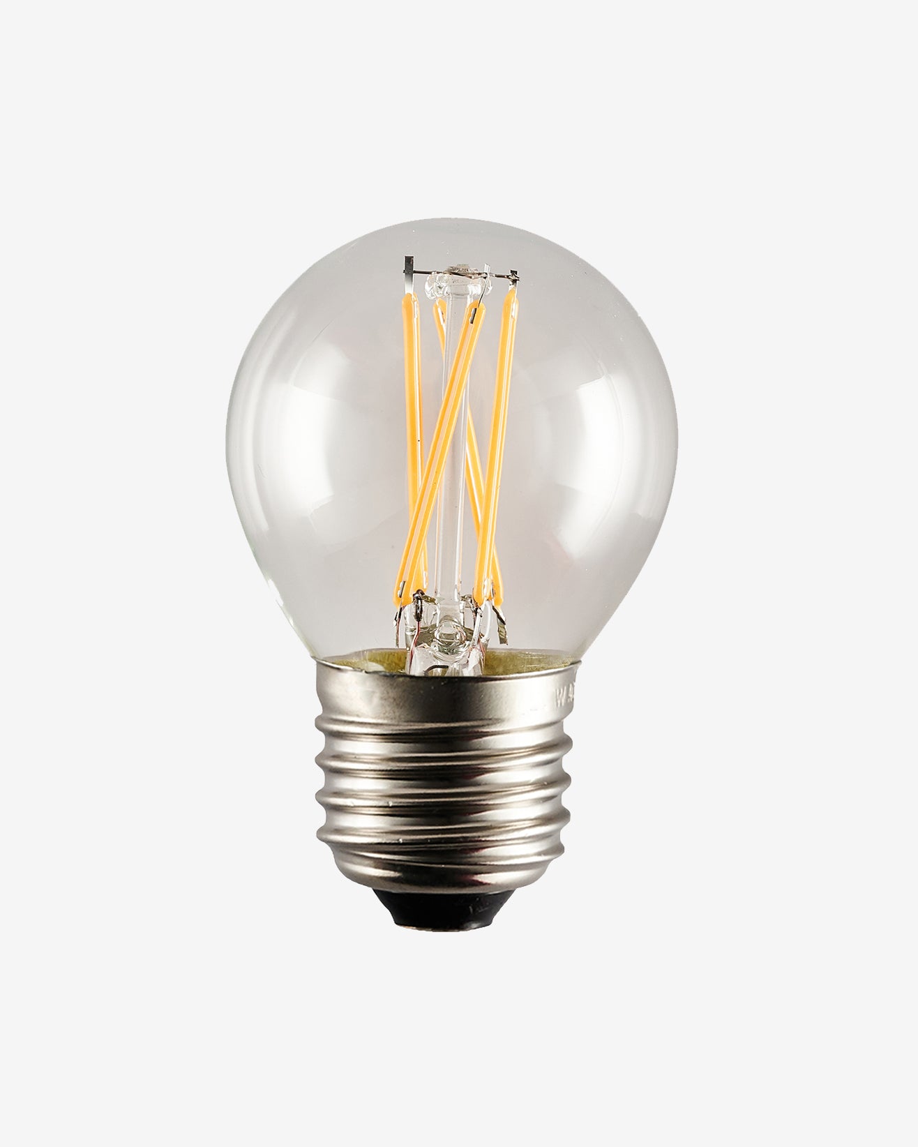 Fritz Fryer Straight Filament 4W LED E27 Golf Ball Bulb - Dimmable - 2700k