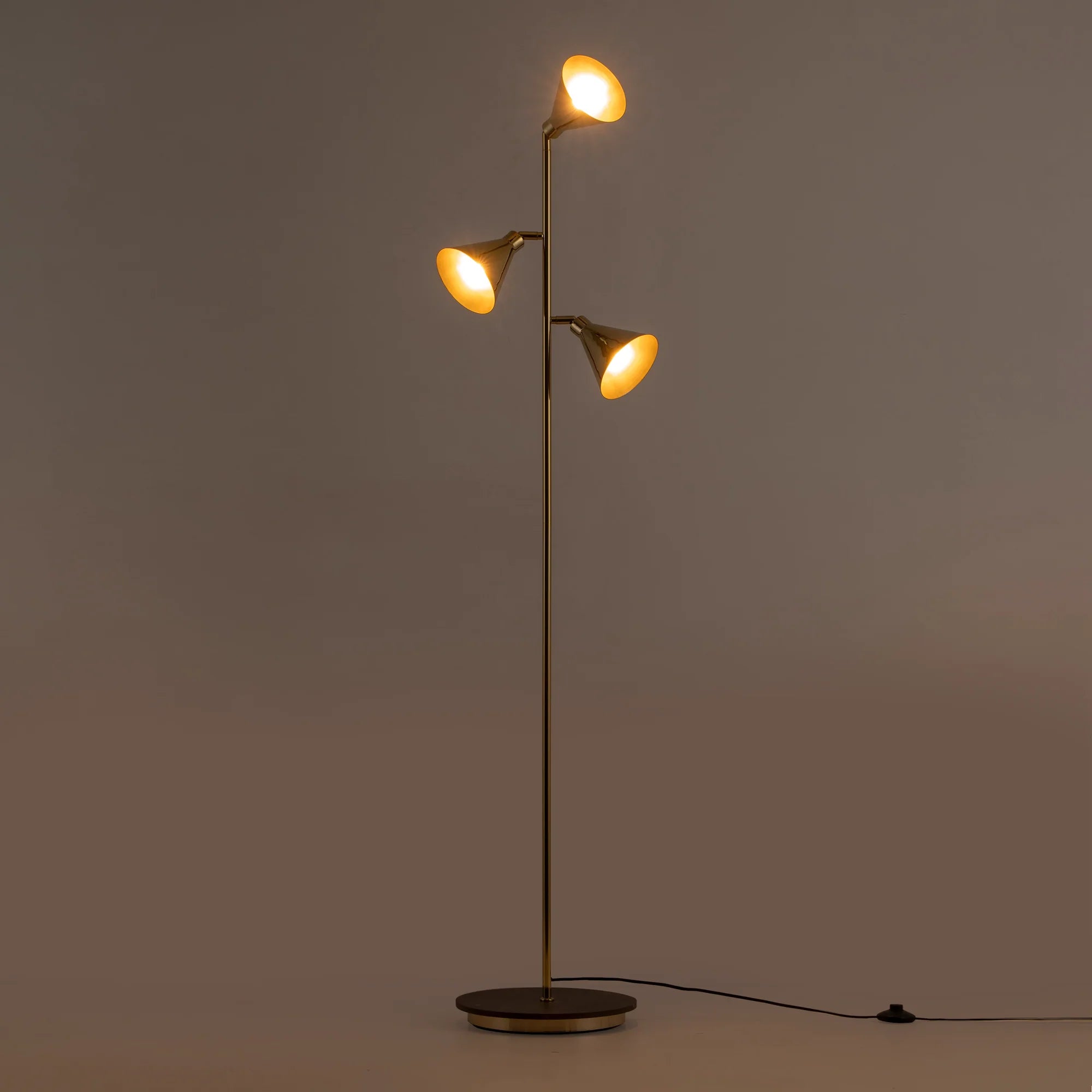 houseof. Cone Floor Lamp - Brass