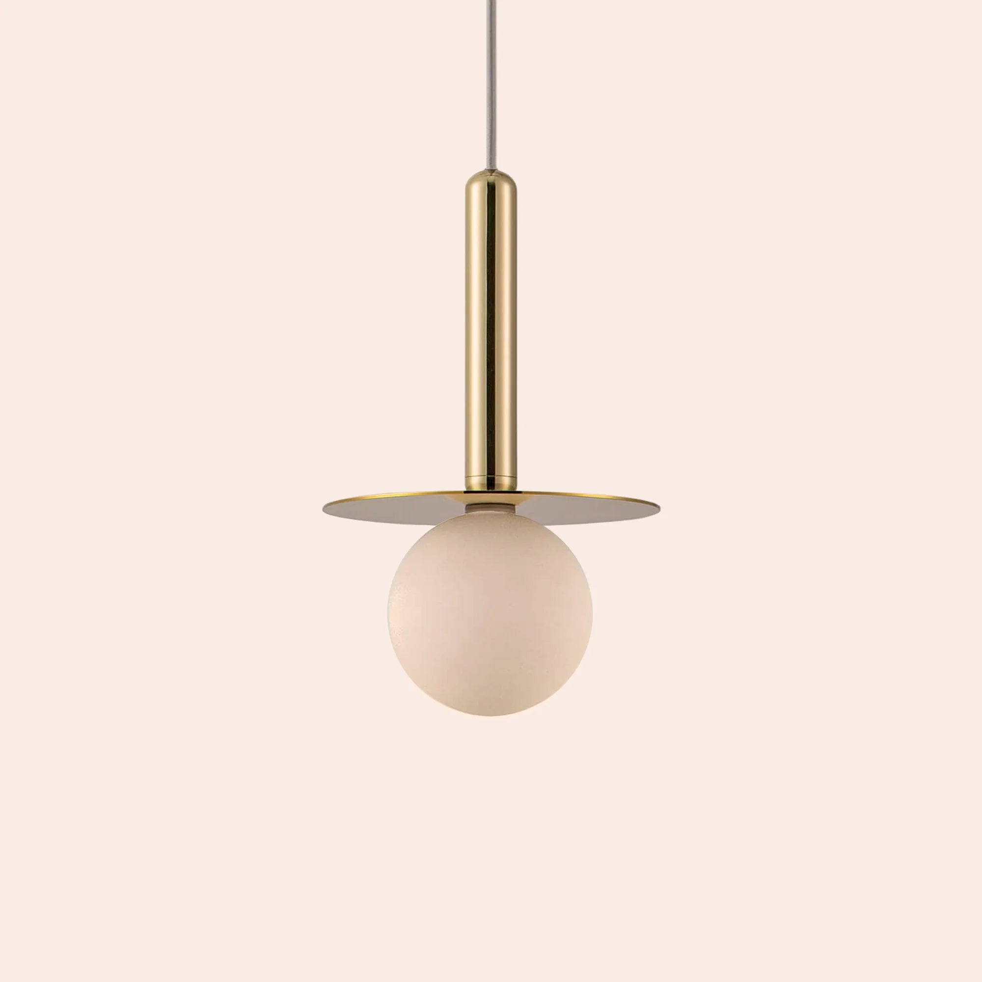 houseof. Plate Pendant Ceiling Light - Brass