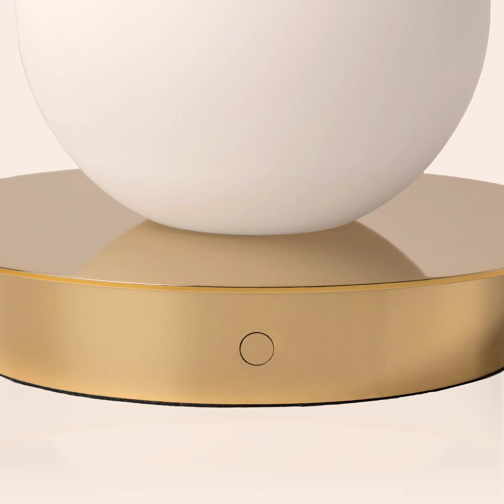 houseof. Opal Disk Rechargeable Table Lamp - Brass