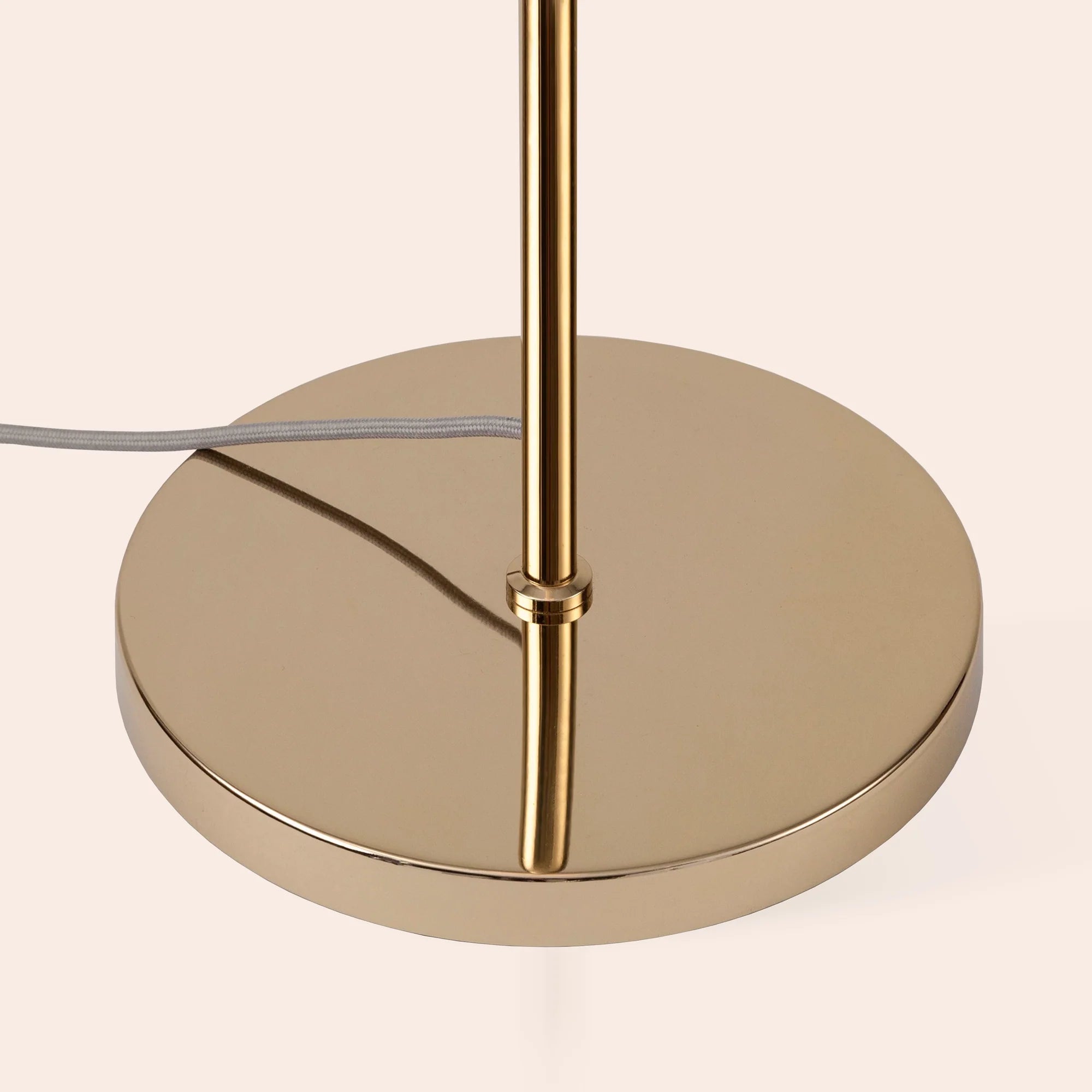 houseof. Opal Disk Floor Lamp - Brass