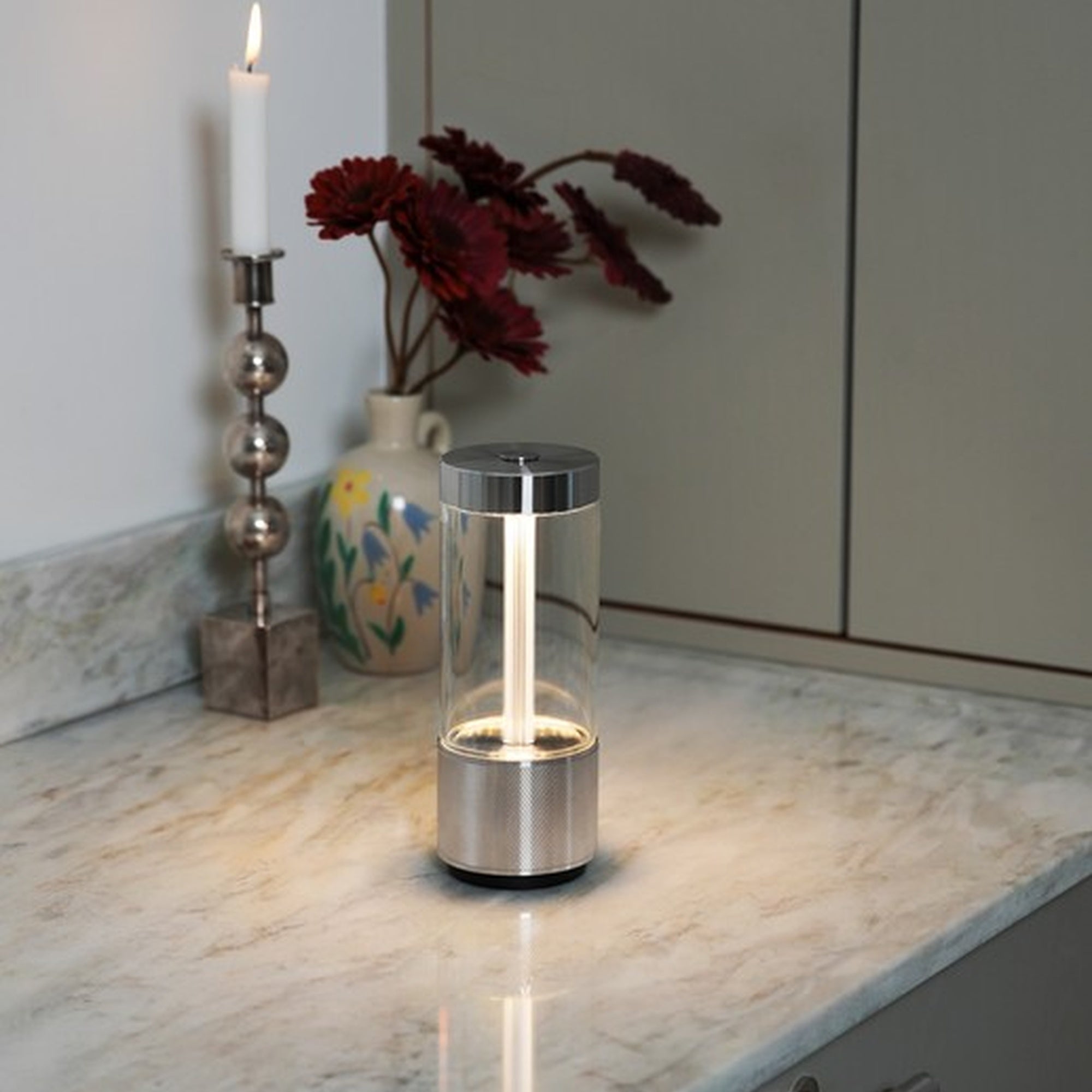 Buster + Punch Takeout Portable LED Table Light - Cross Knurl Detail