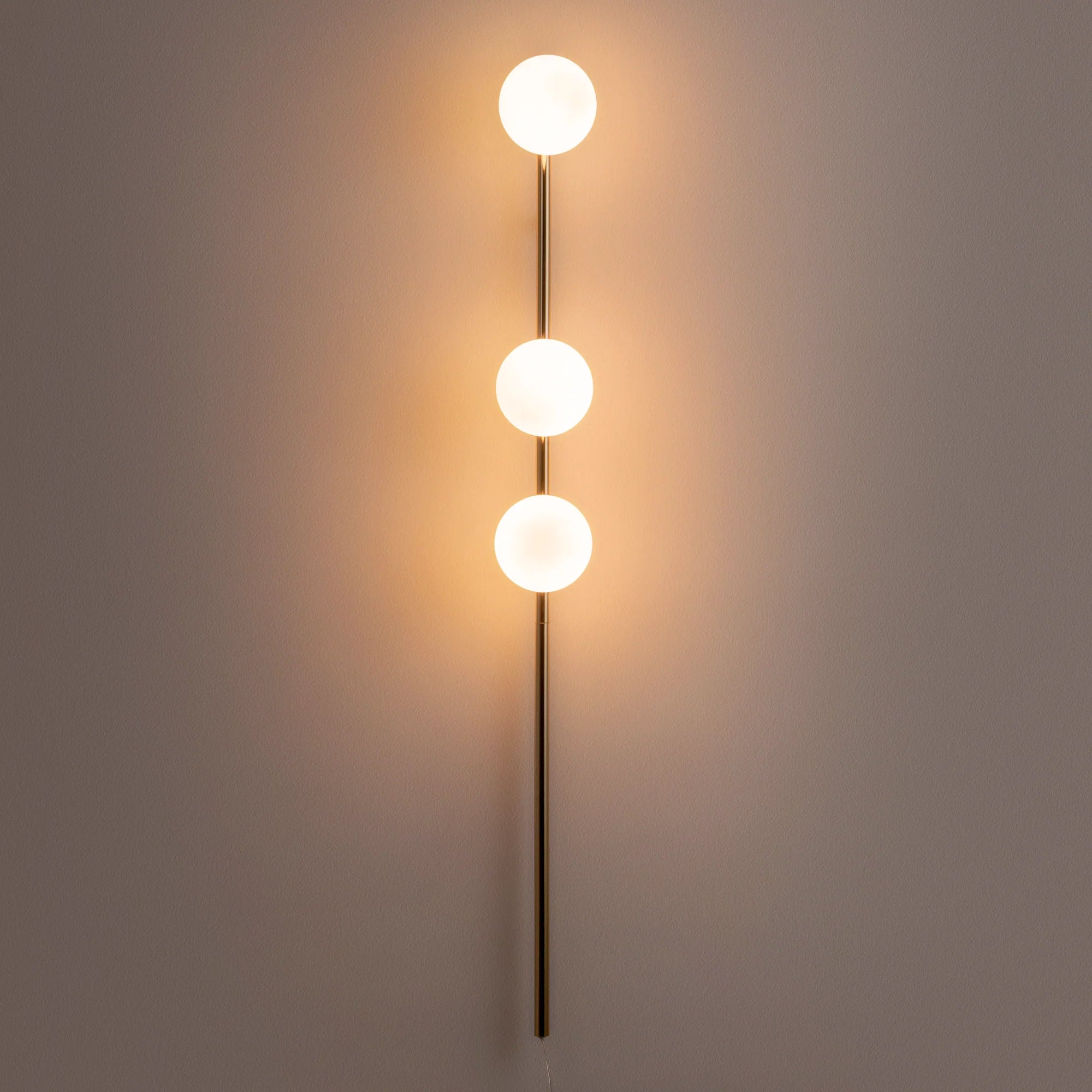 houseof. Bar Opal Ball Wall Light - Brass