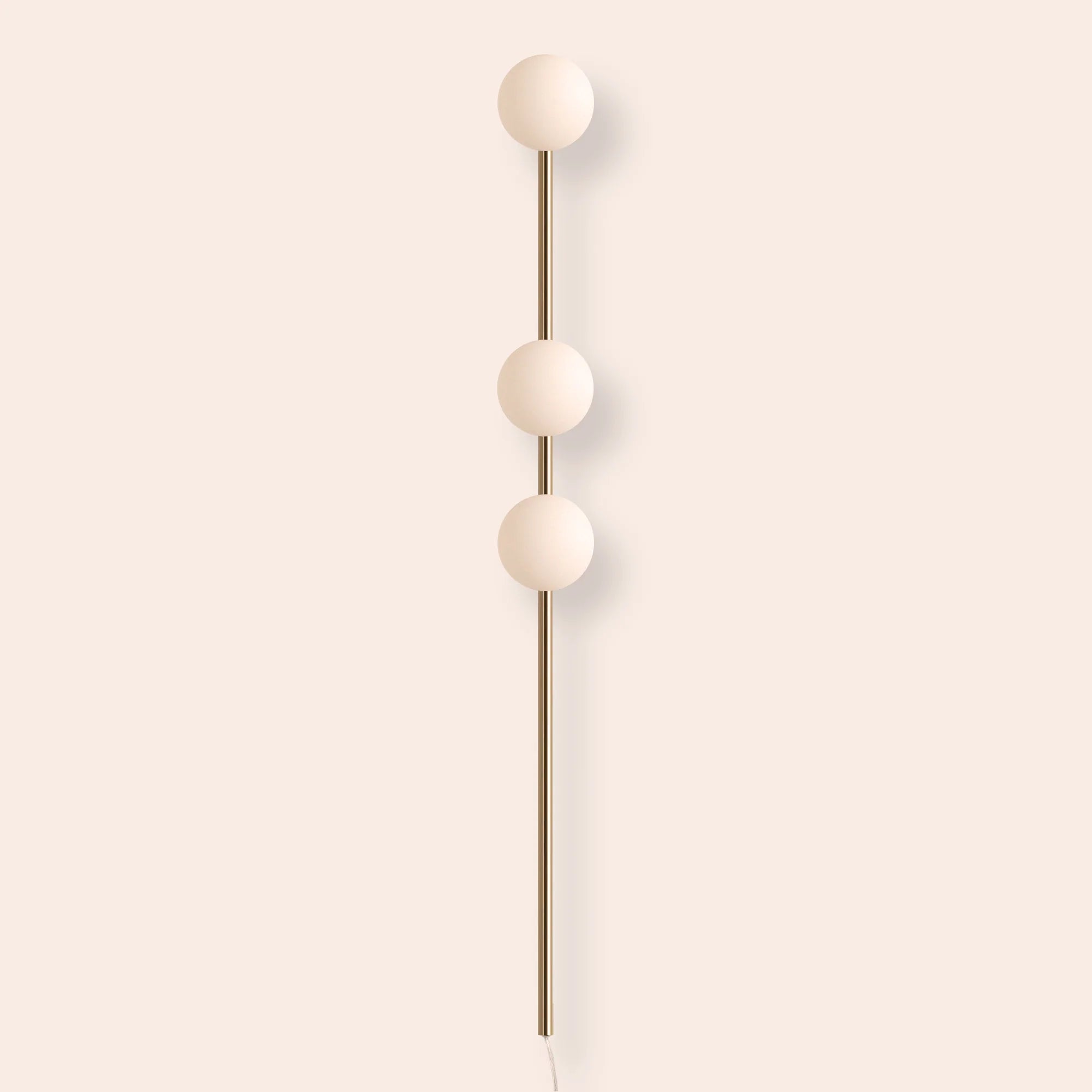 houseof. Bar Opal Ball Wall Light - Brass