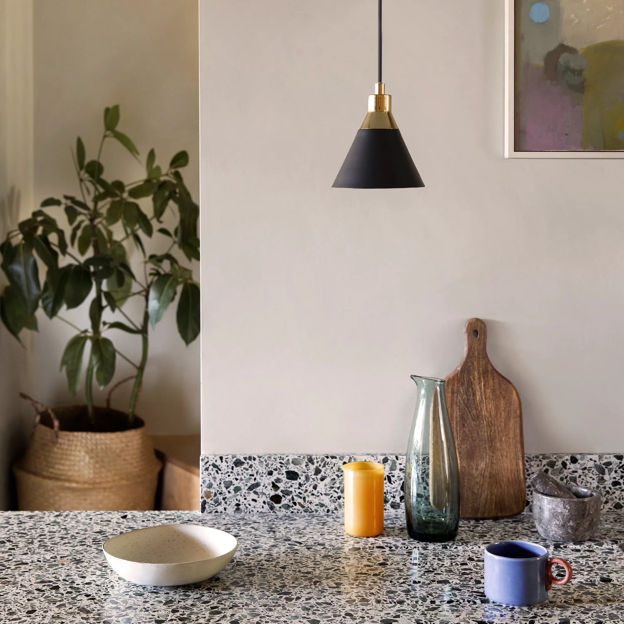 houseof. Cone Ceiling Pendant Light - Charcoal