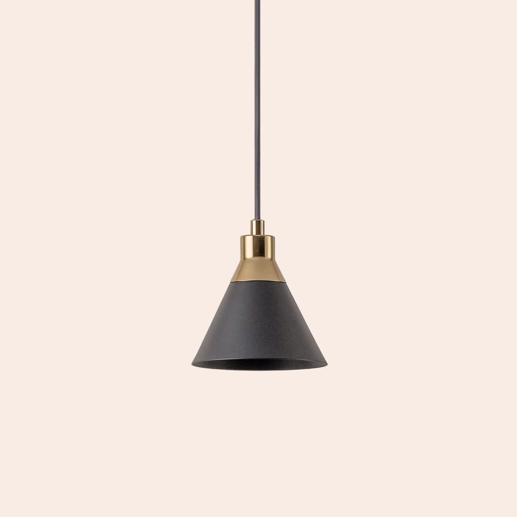 houseof. Cone Ceiling Pendant Light - Charcoal