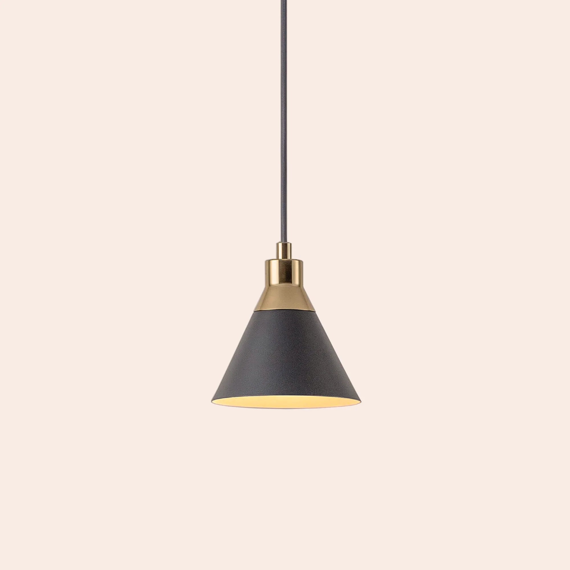 houseof. Cone Ceiling Pendant Light - Charcoal
