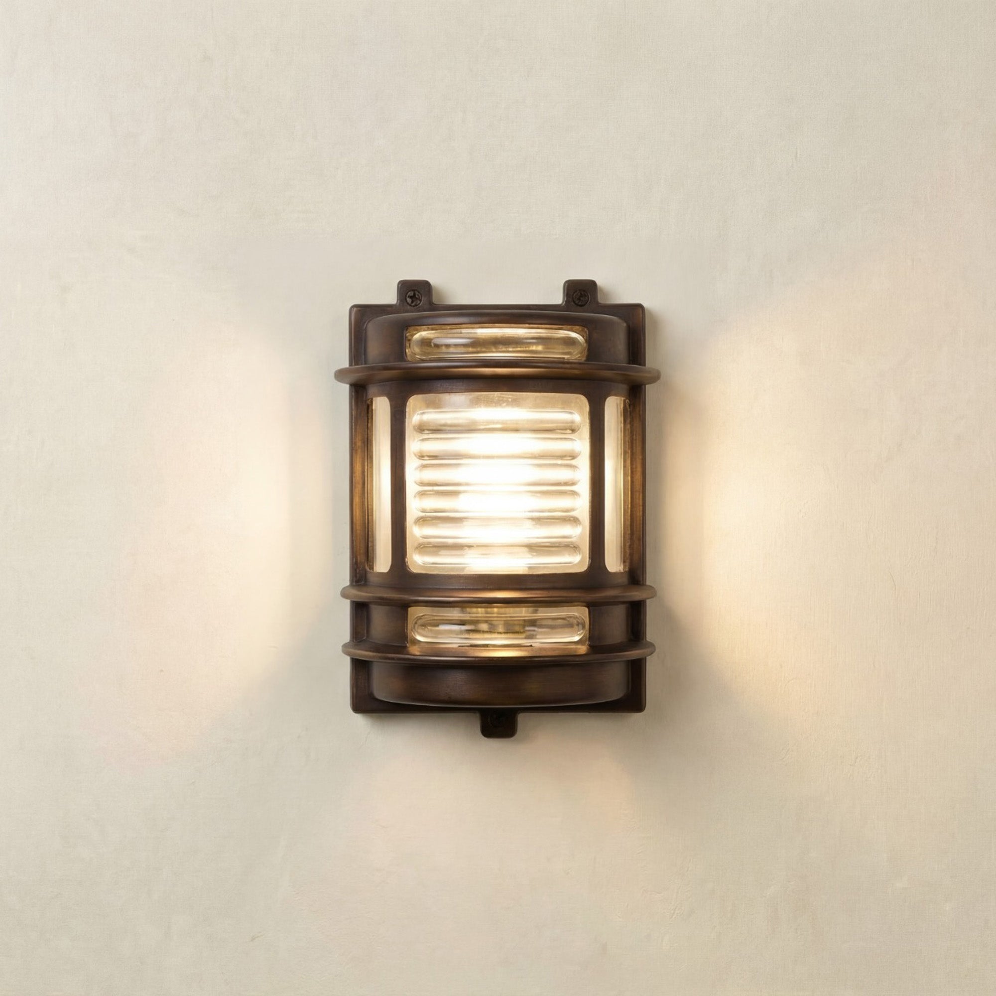 Navigator Cargo Wall Light - Antique Brass