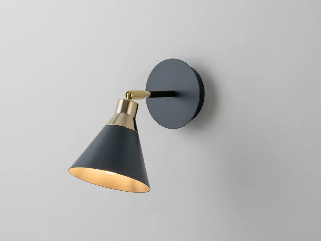 houseof. Cone Wall Light - Charcoal Grey