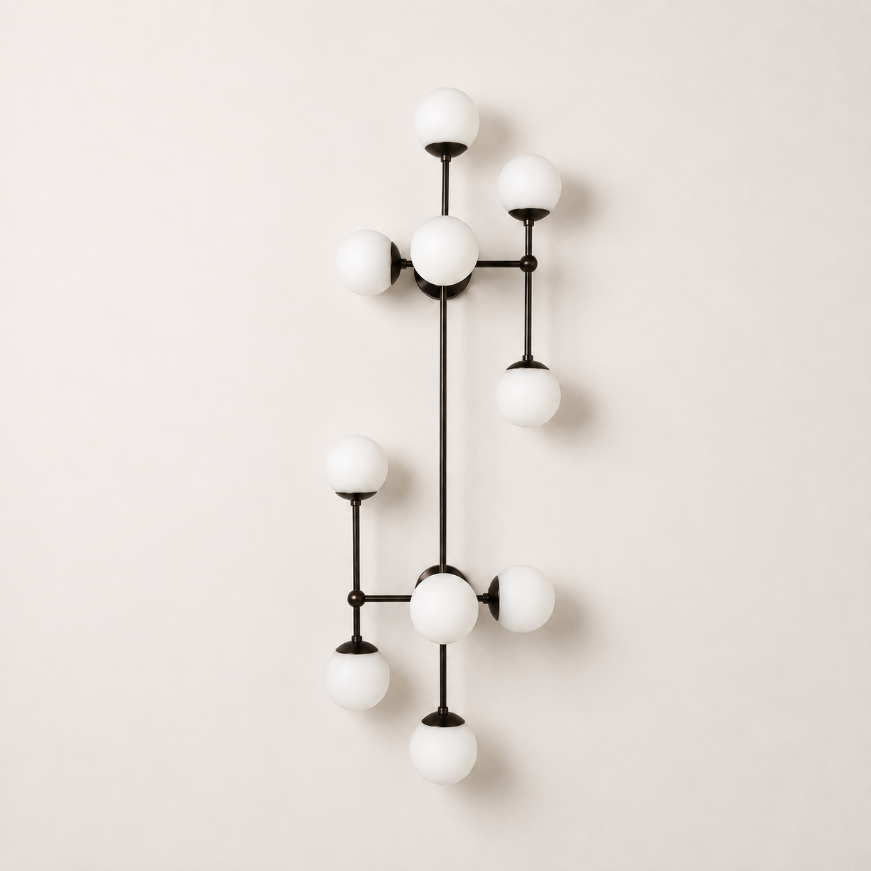 Schwung Armstrong 10 Light Flush/Wall Sconce Light - Opal Mat Glass
