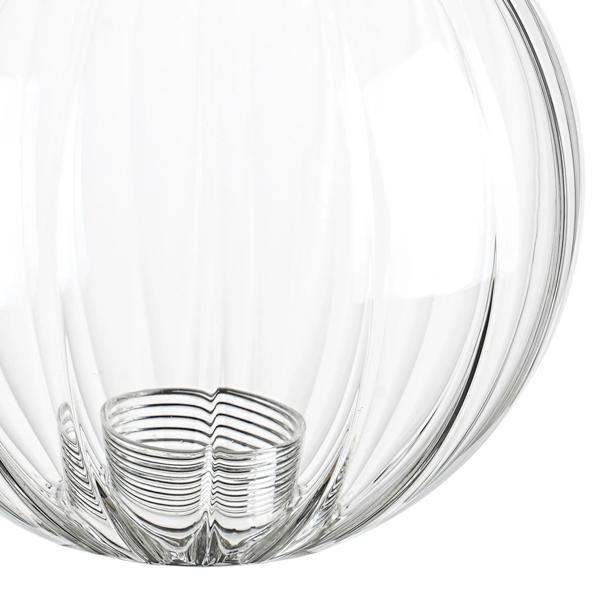 Sycamore 15cm Round Segment Glass Shade - Clear