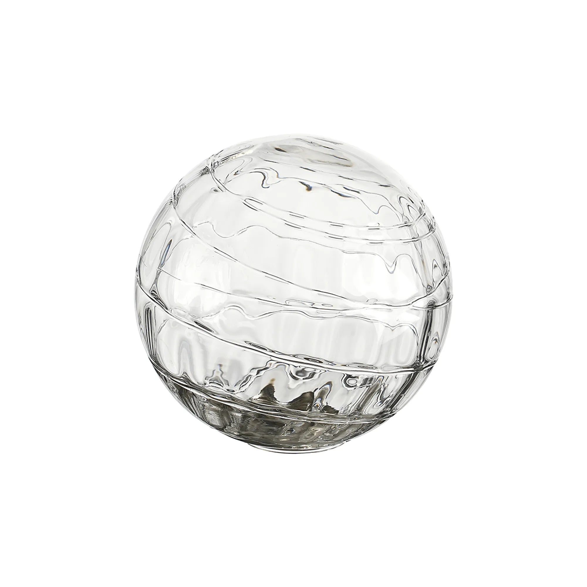 Sycamore 15cm Round Textured Melting Glass Shade - Clear