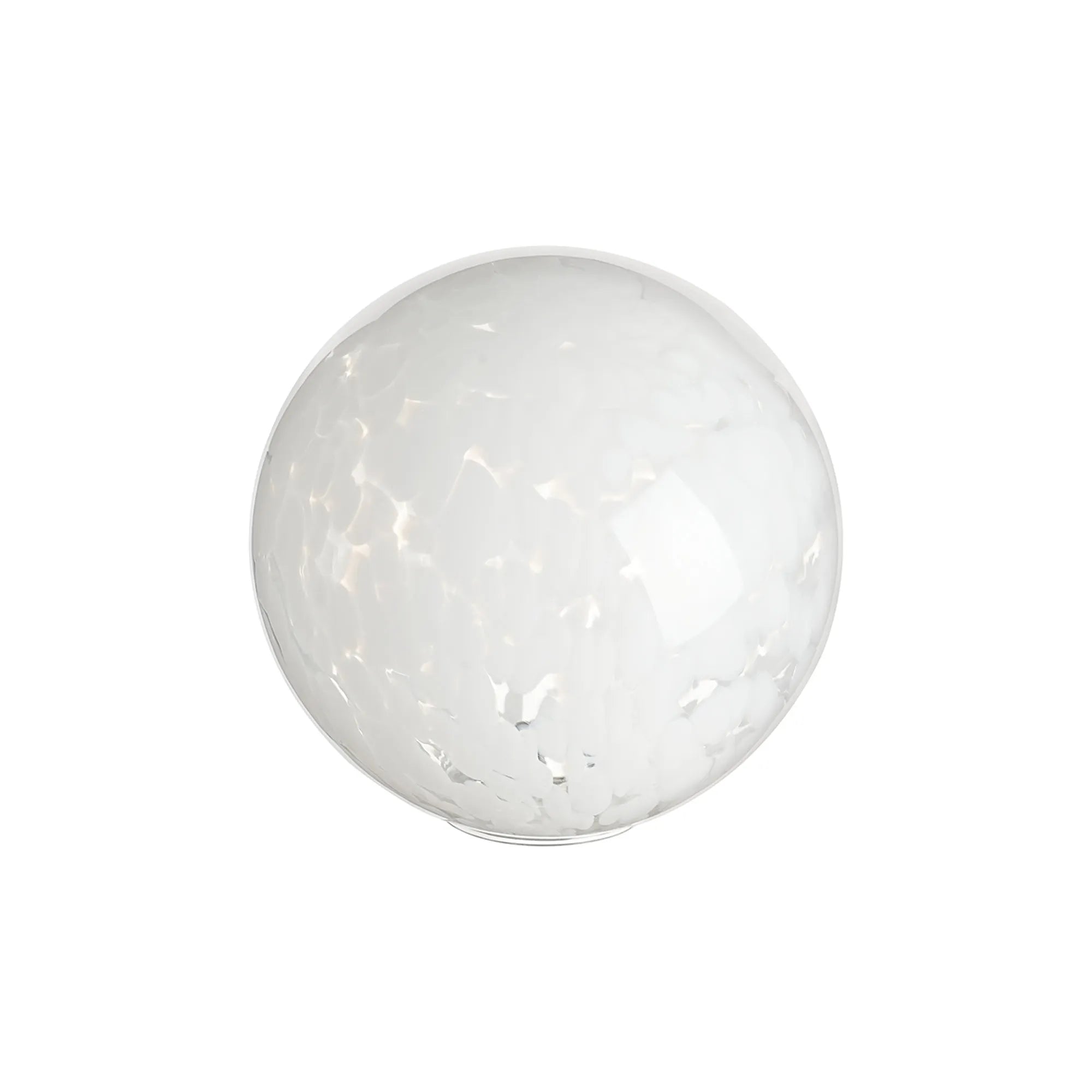 Sycamore 15cm Round Speckled Glass Shade -White & Clear