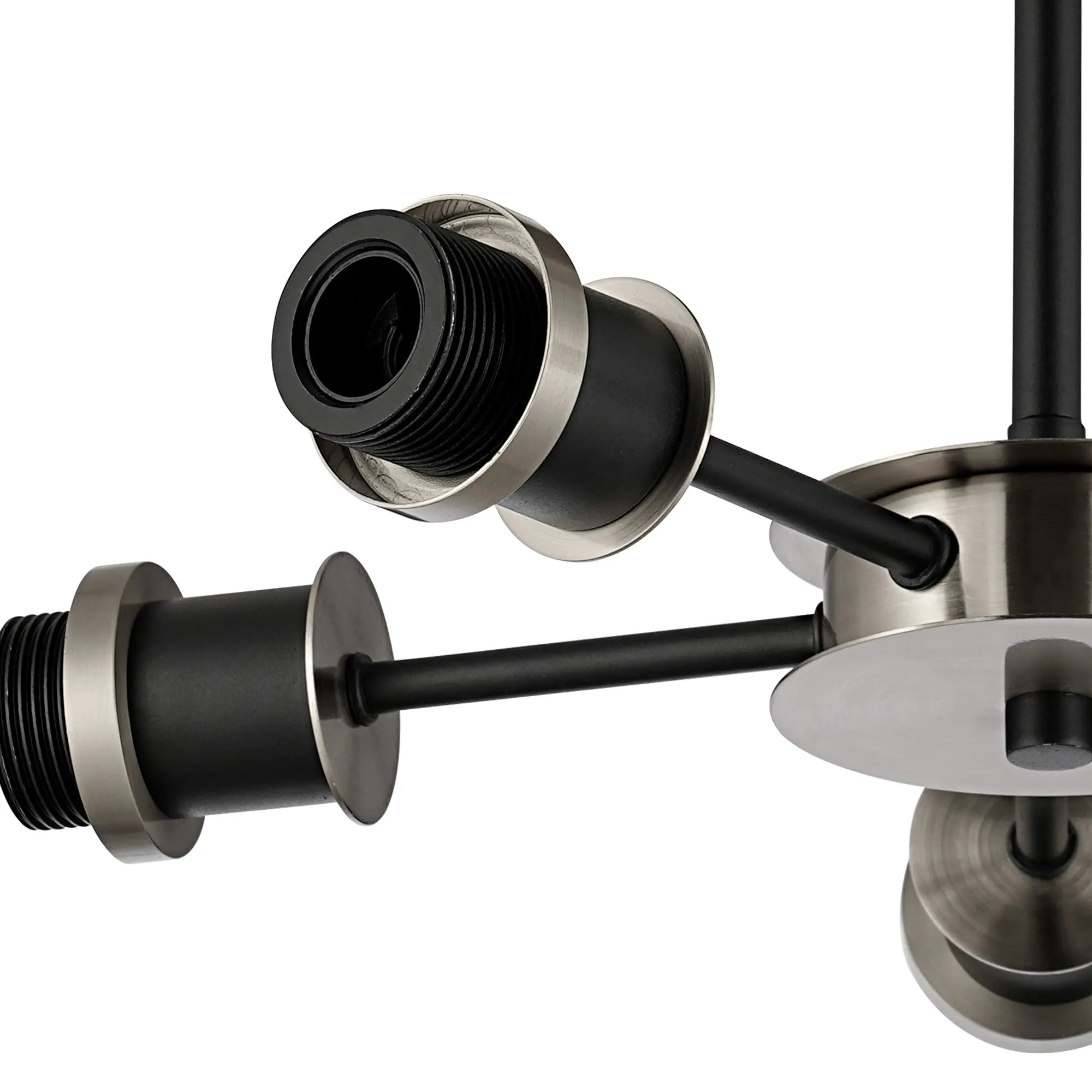 Sycamore Semi Ceiling 5 Light Satin Nickel & Satin Black