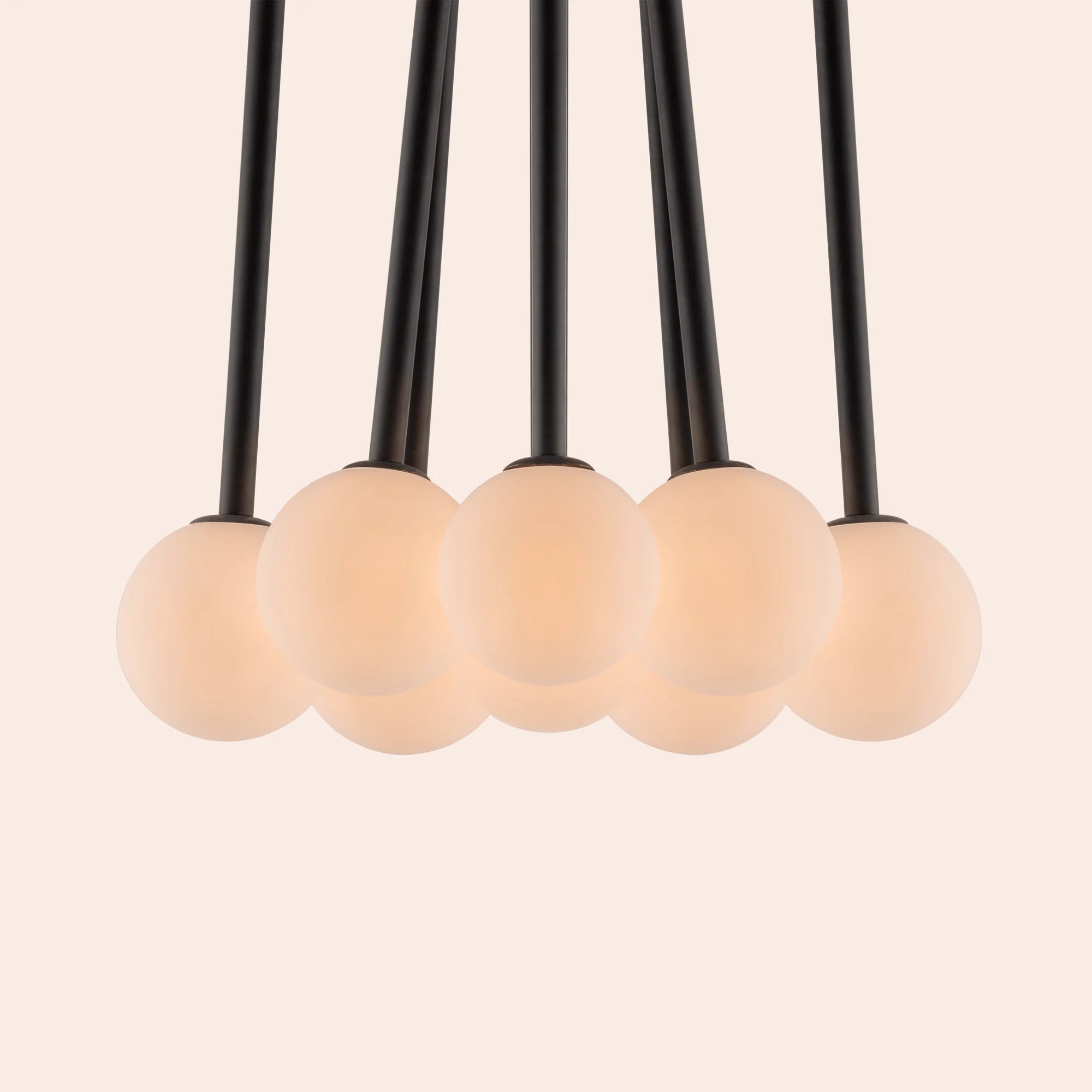 houseof. Opal Ball Cluster Ceiling Light - Charcoal