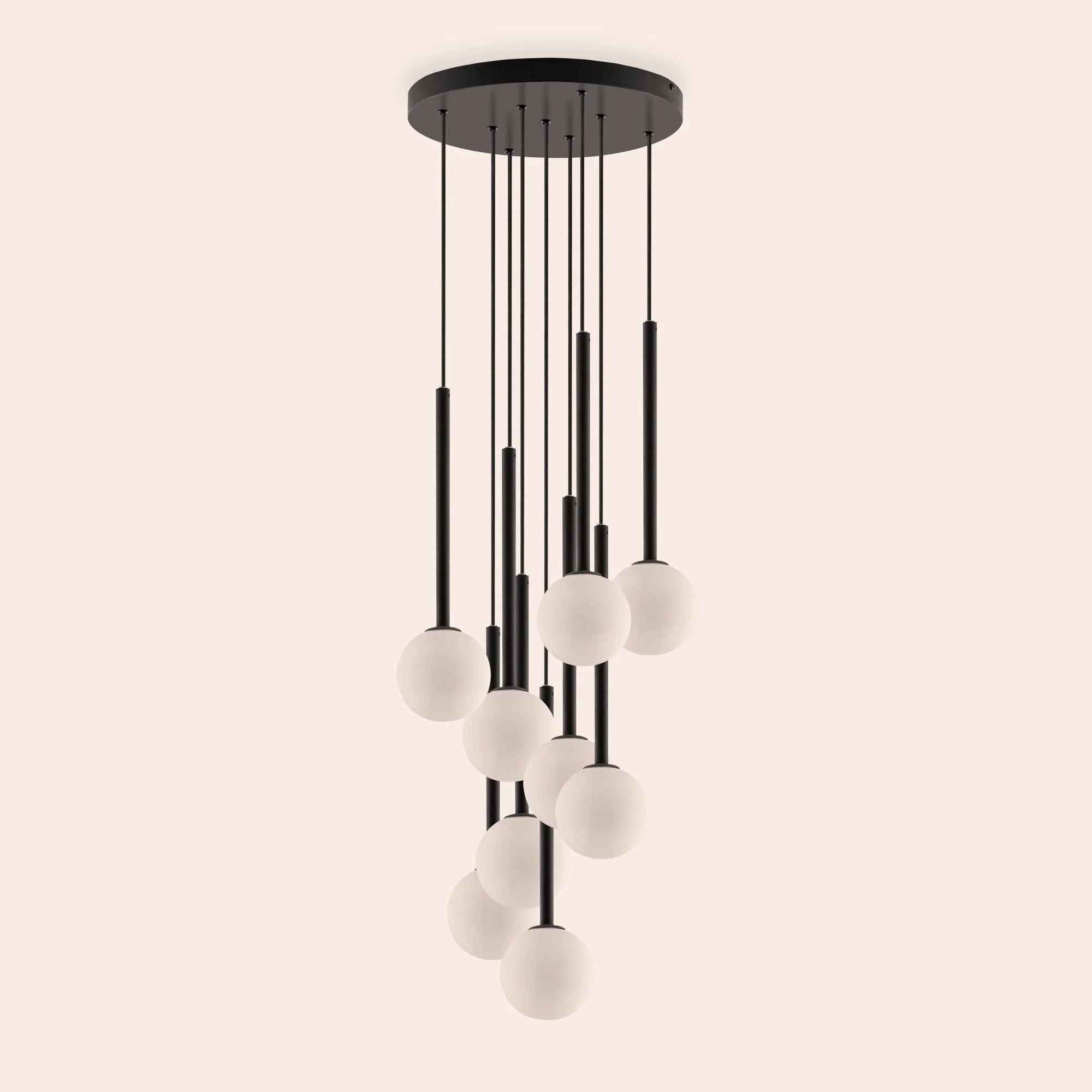 houseof. Opal Ball Cluster Ceiling Light - Charcoal