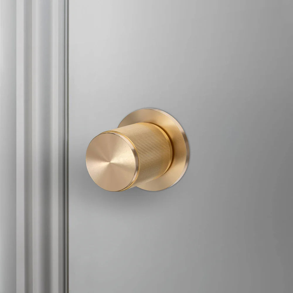 Buster + Punch Door Knob Set - Linear Knurl
