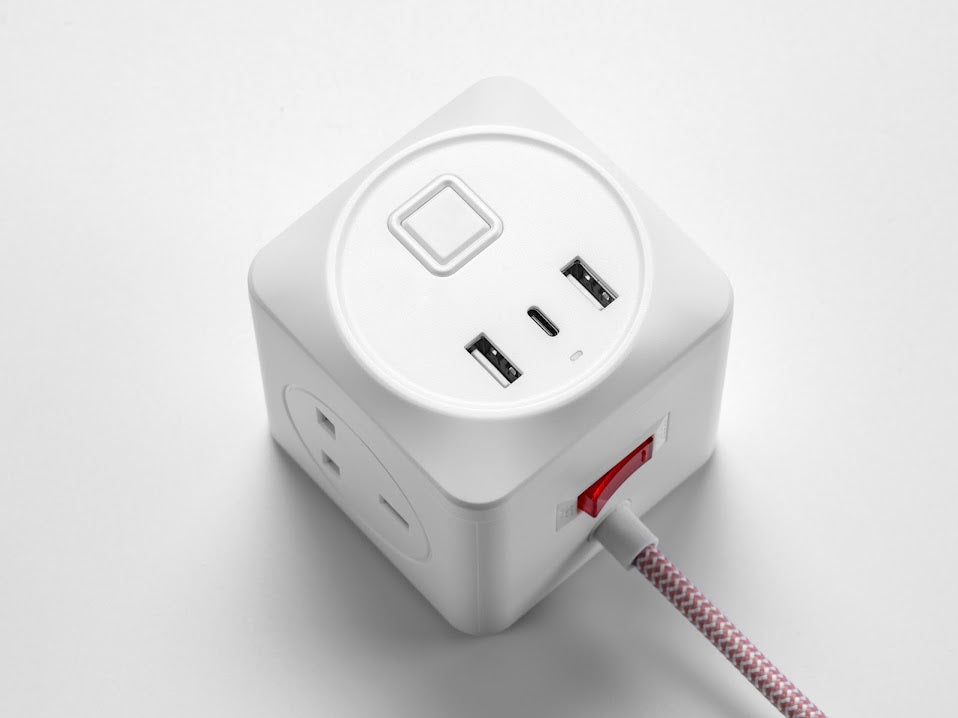 houseof. Extension Lead - Blossom Pink Fabric Cable