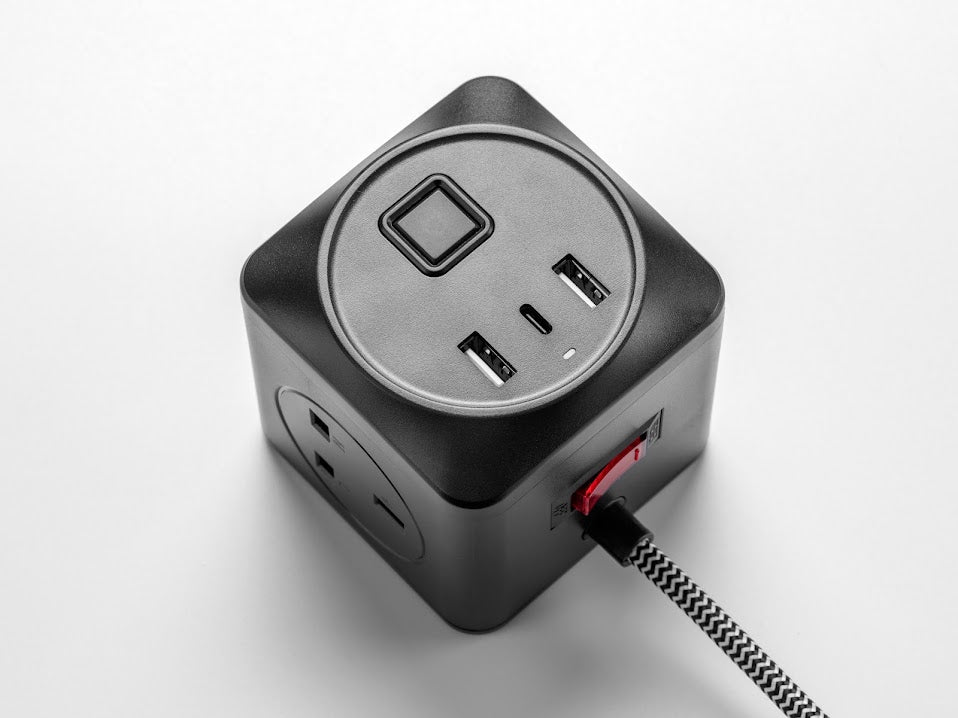 houseof. Extension Lead - Black Fabric Cable