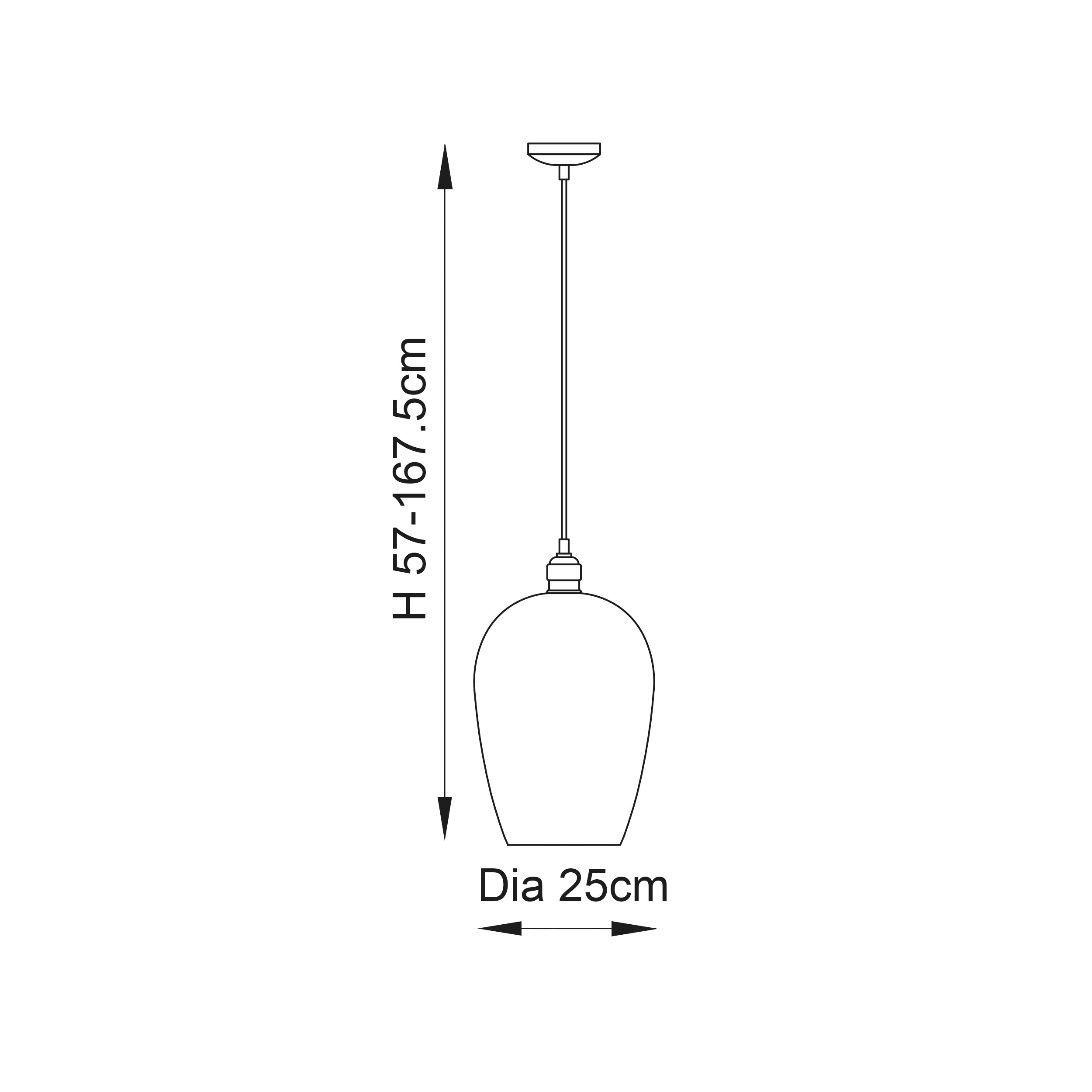Utopia Finesse Medium Single Pendant - Bright Nickel Plate & Clear Hammered Glass