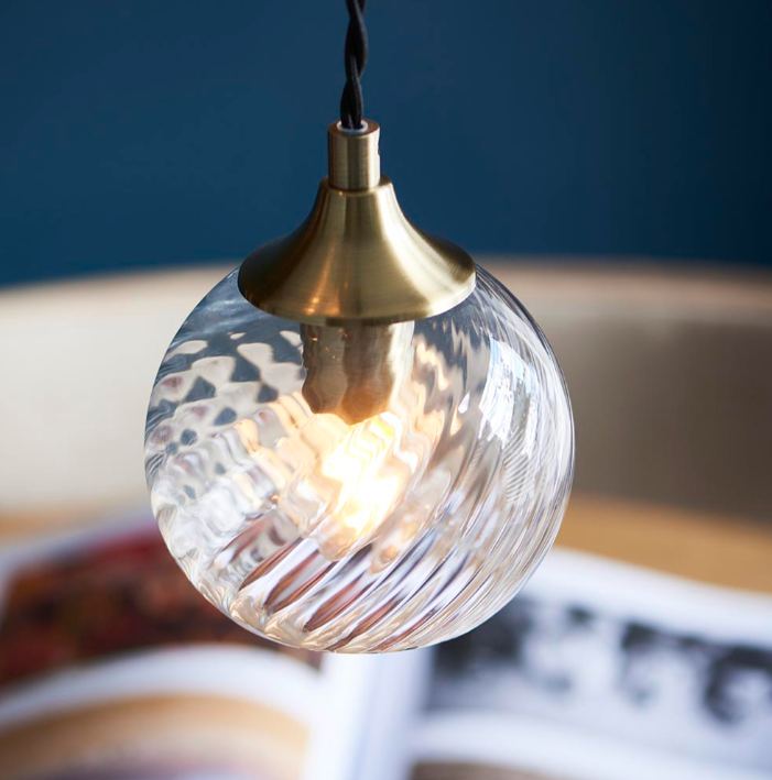 Endon Allegra Spare Shade - Spiral Patterned Glass