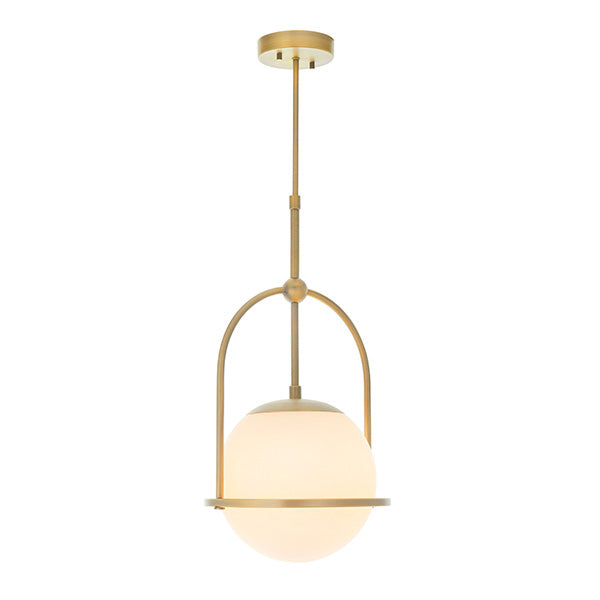Utopia Sphere Single Pendant - Antique Brass