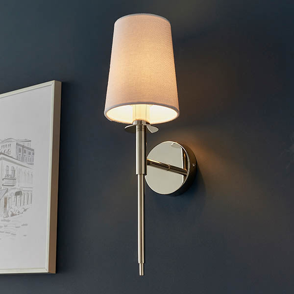 Utopia The Classic Wall Light - Bright Nickel