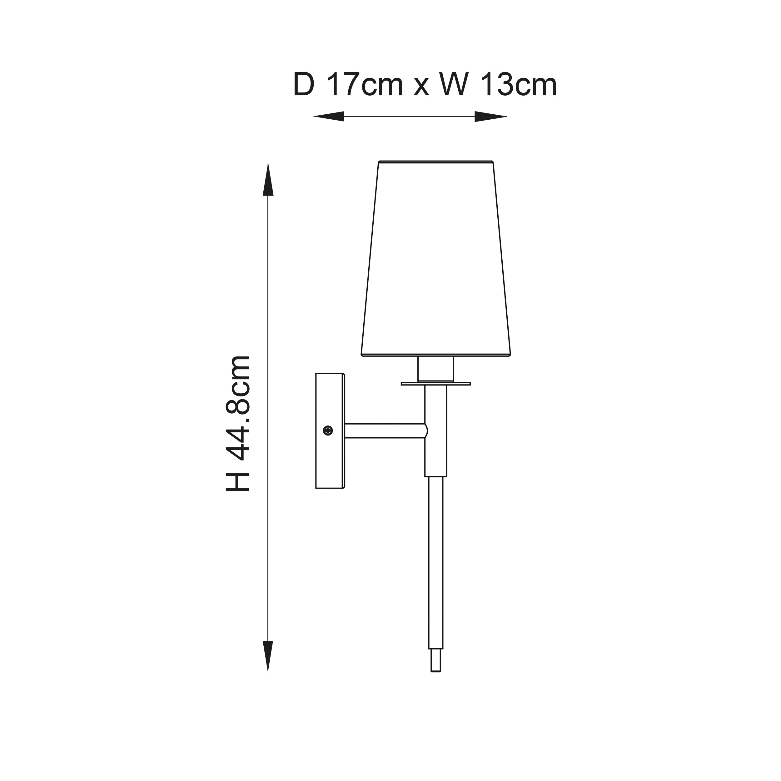 Utopia The Classic Wall Light - Bright Nickel