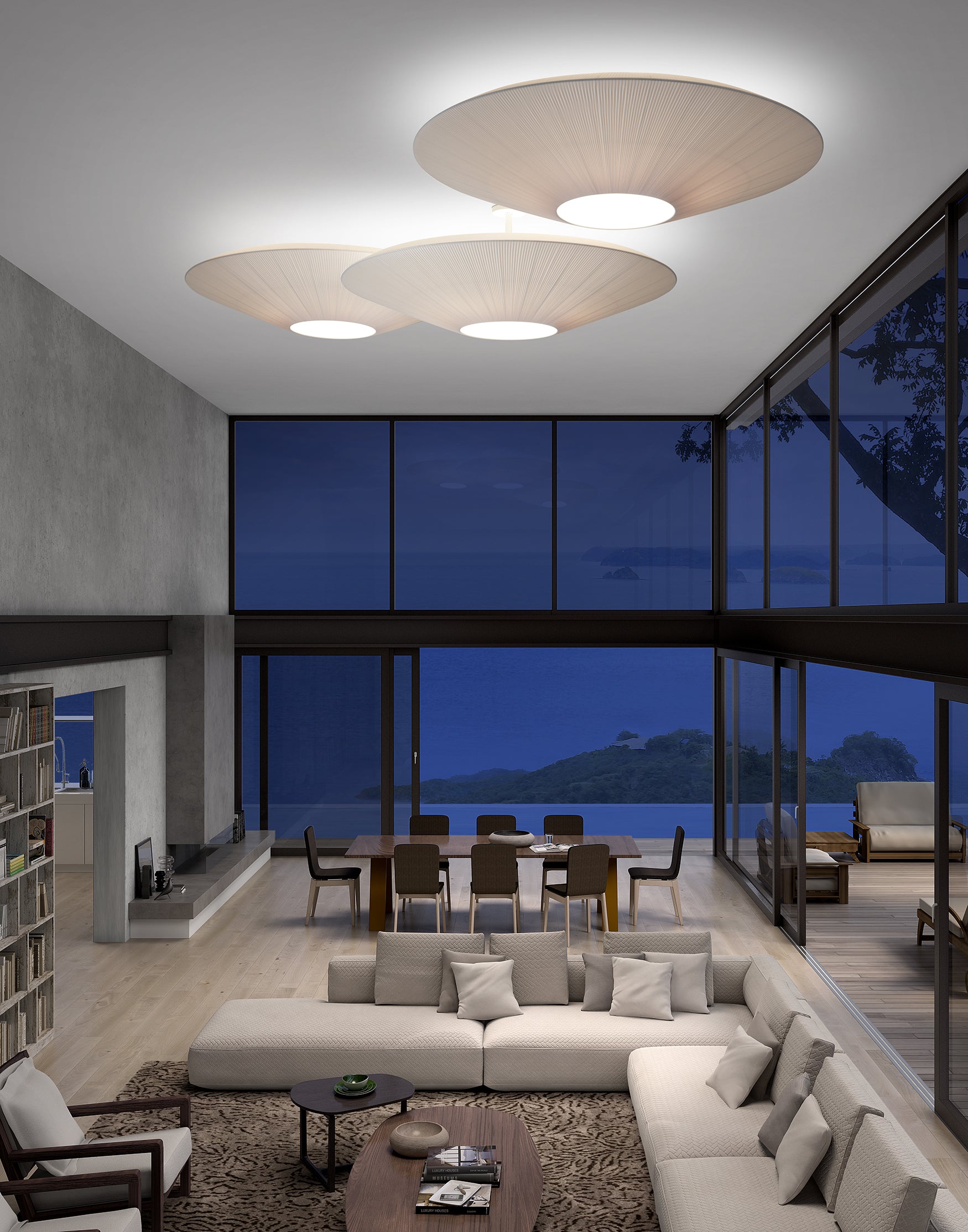 Bover Siam 80 Small Ceiling Light