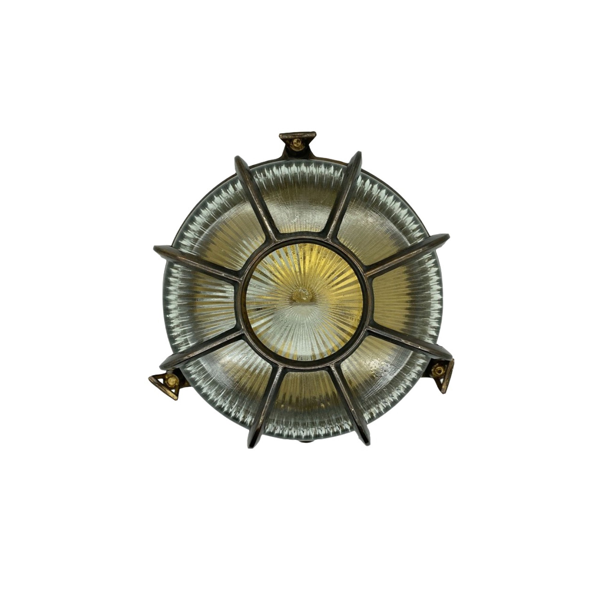 Navigator Grand Capstan Bulkhead Wall Light - Antique Brass