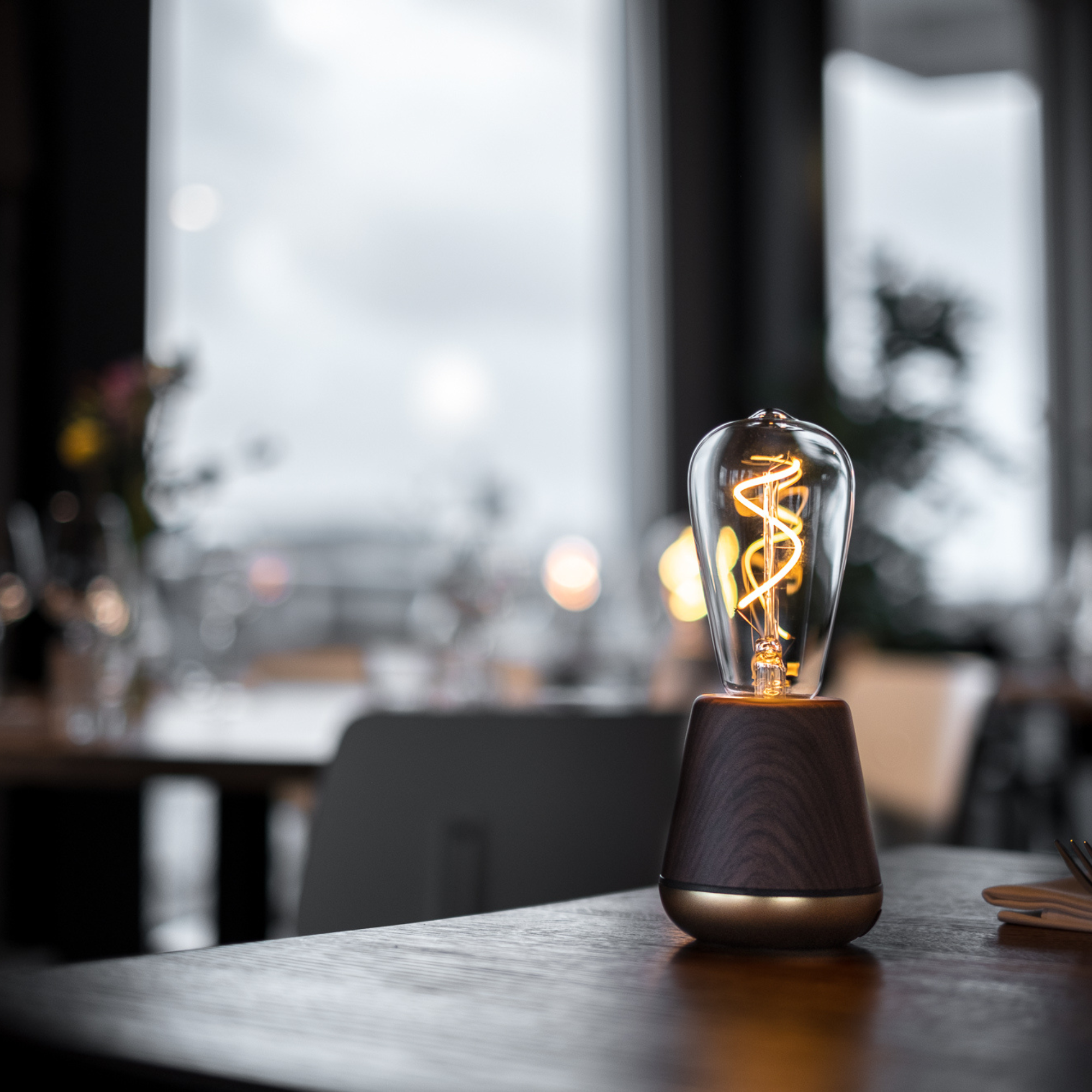 Humble One IP65 Table Light - Walnut