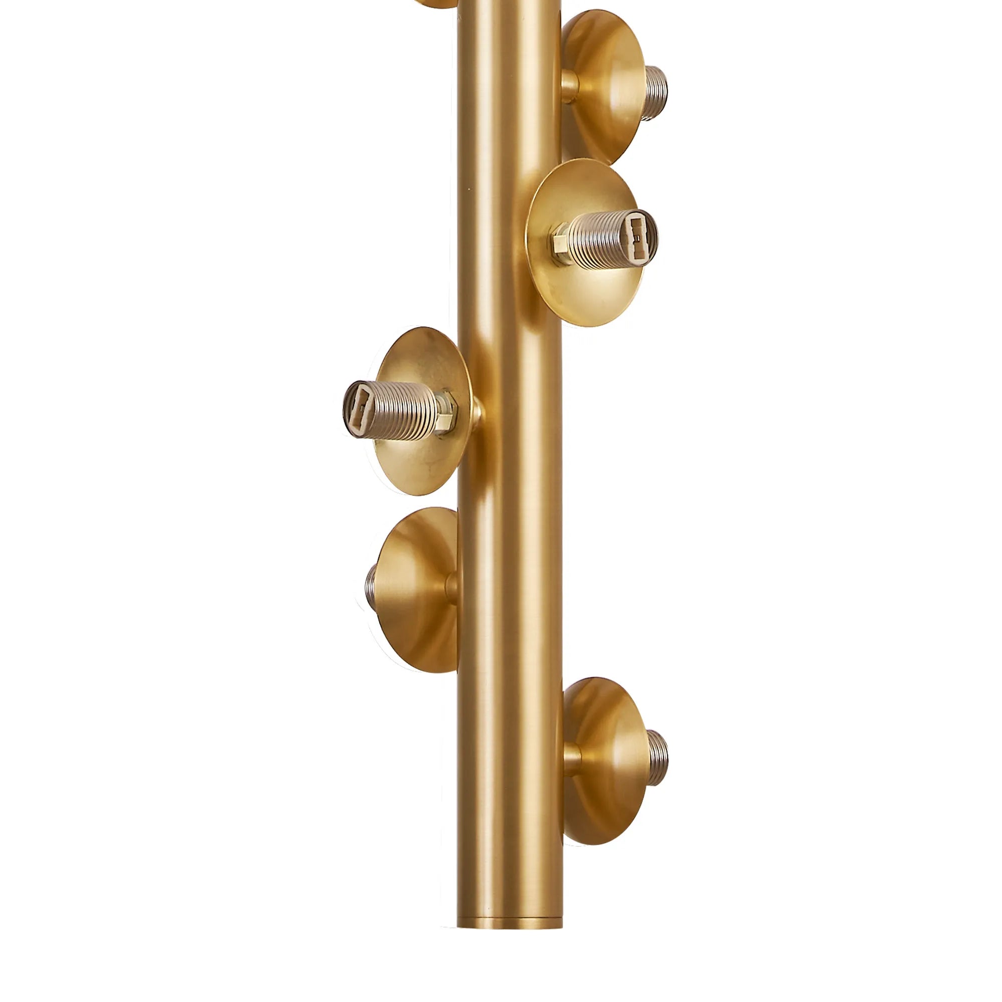 Deacon Vertical Linear Telescopic Pendant (Frame Only) 6 Light - Satin Gold