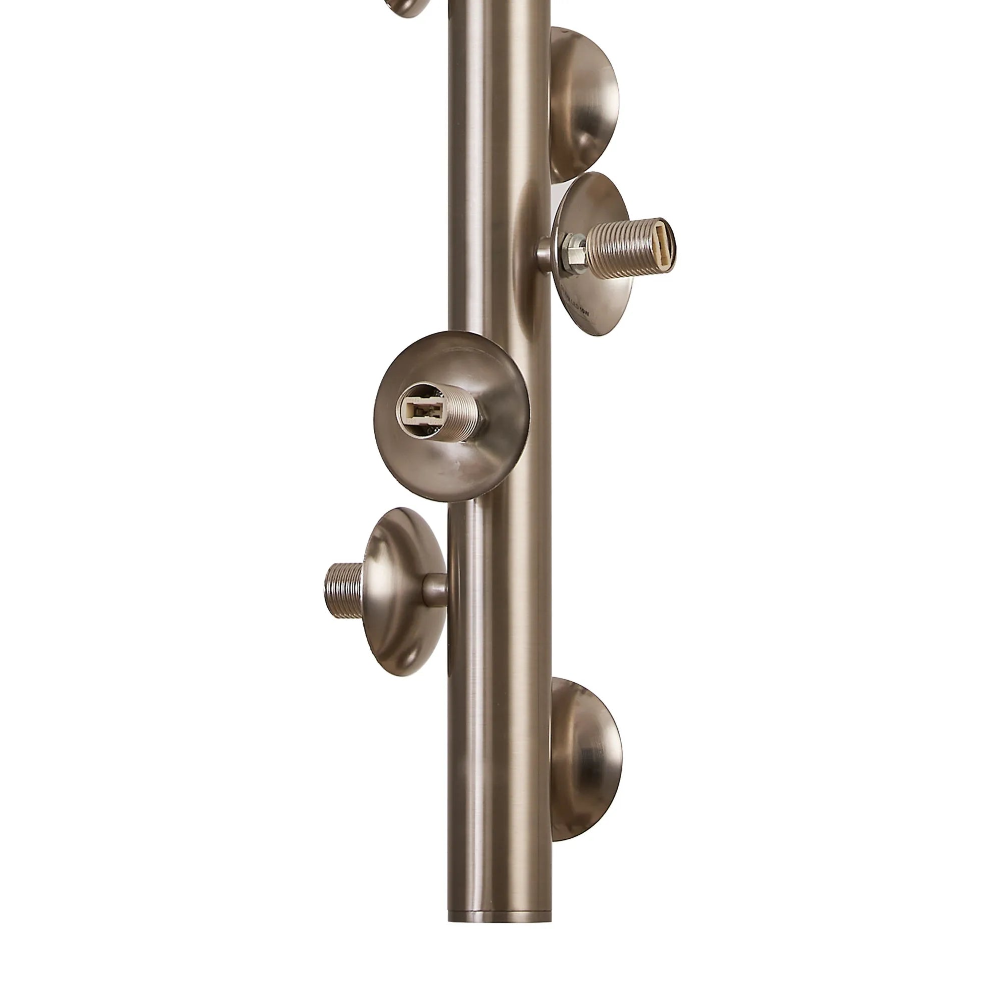 Deacon Vertical Linear Telescopic Pendant (Frame Only) 6 Light - Satin Nickel