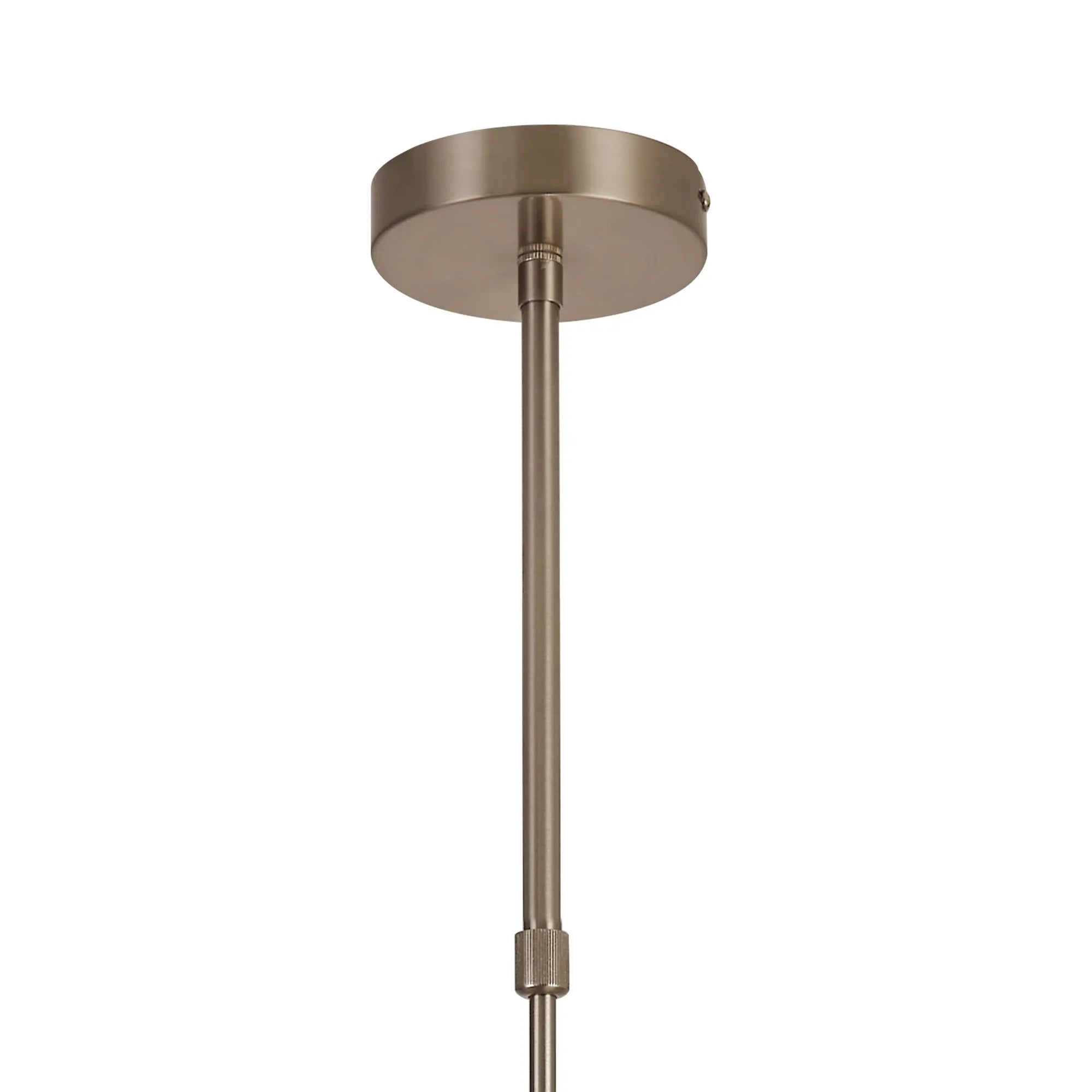 Deacon Vertical Linear Telescopic Pendant (Frame Only) 10 Light - Satin Nickel