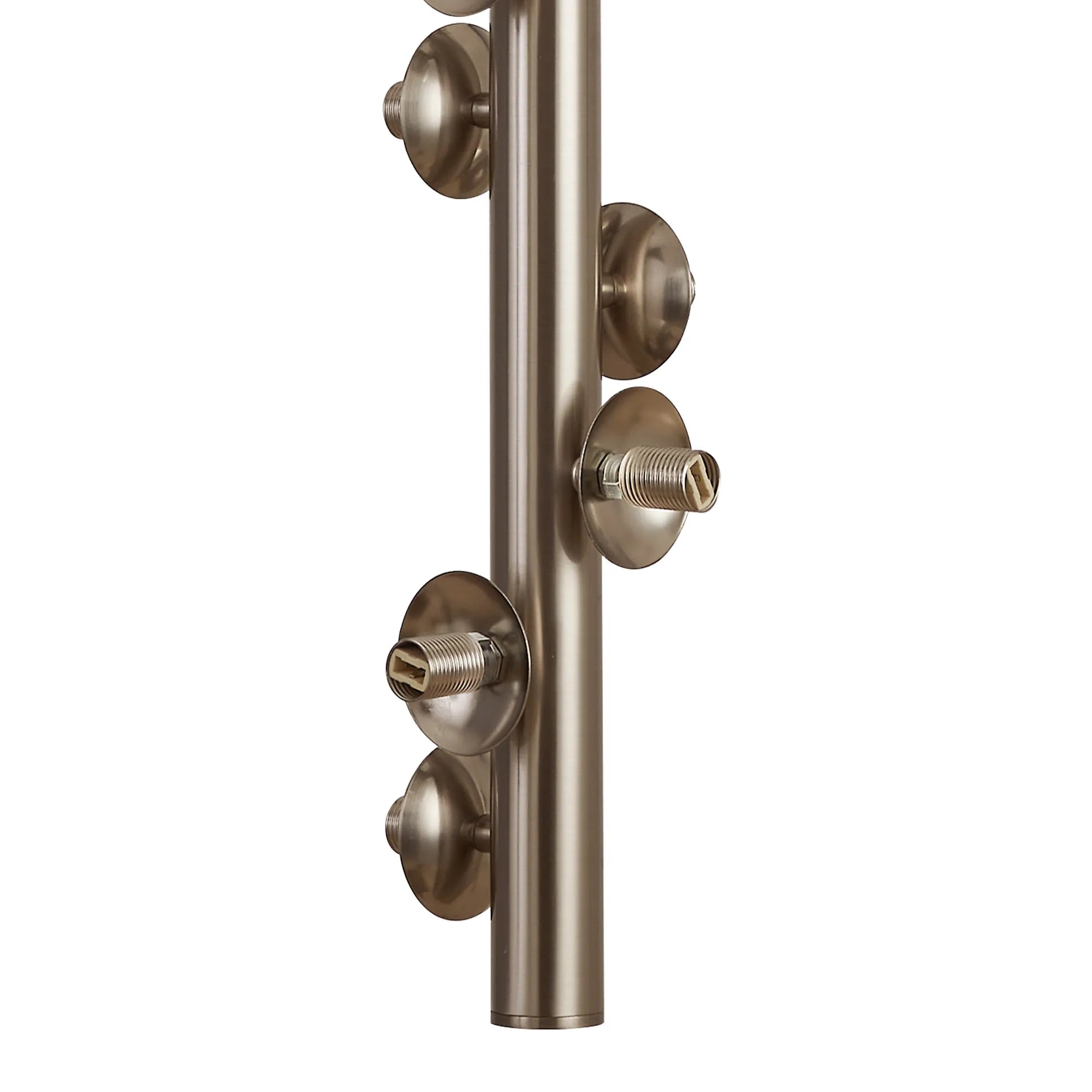 Deacon Vertical Linear Telescopic Pendant (Frame Only) 10 Light - Satin Nickel