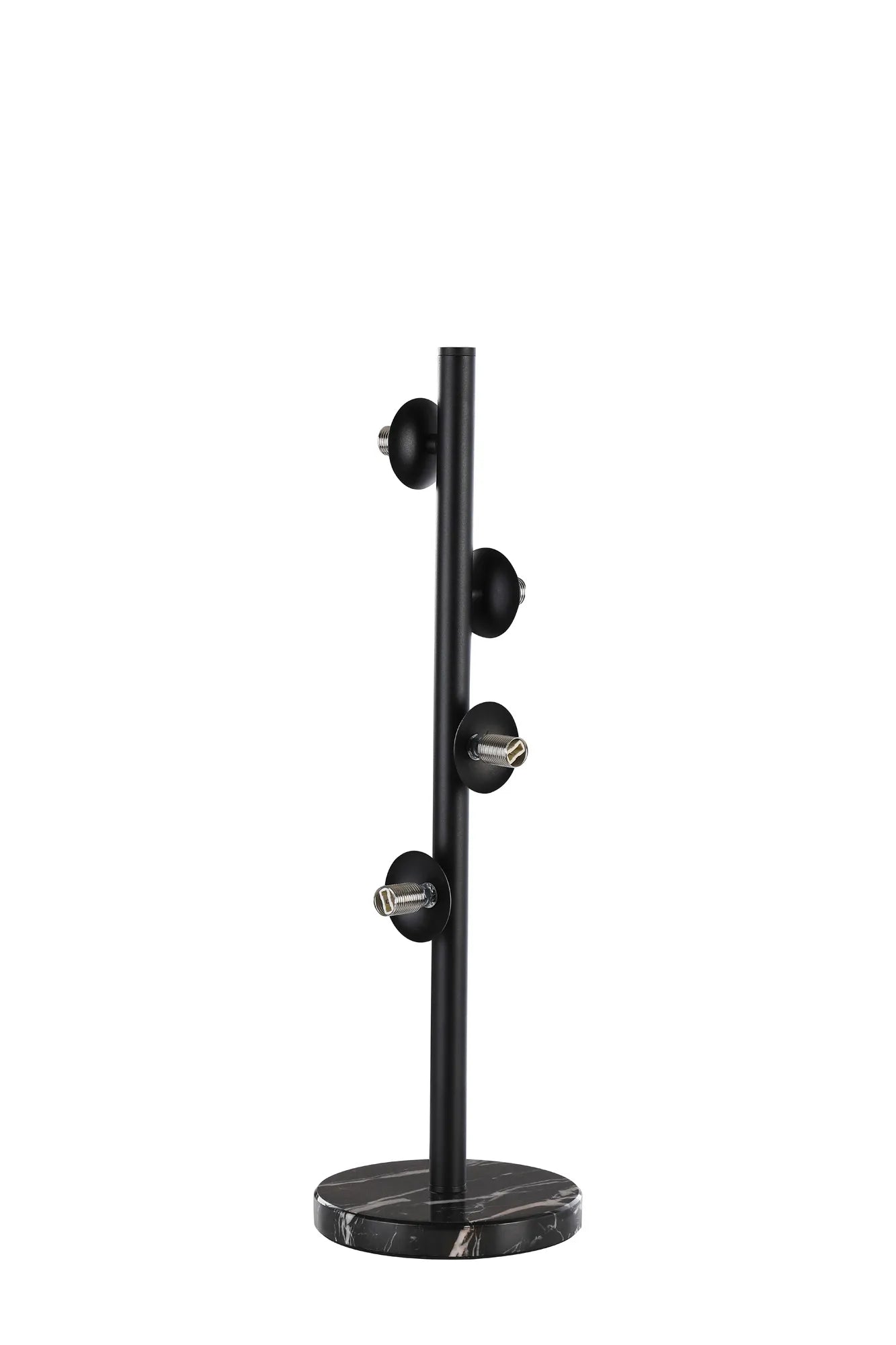 Deacon Table Lamp Without Shade 4 Light - Satin Black
