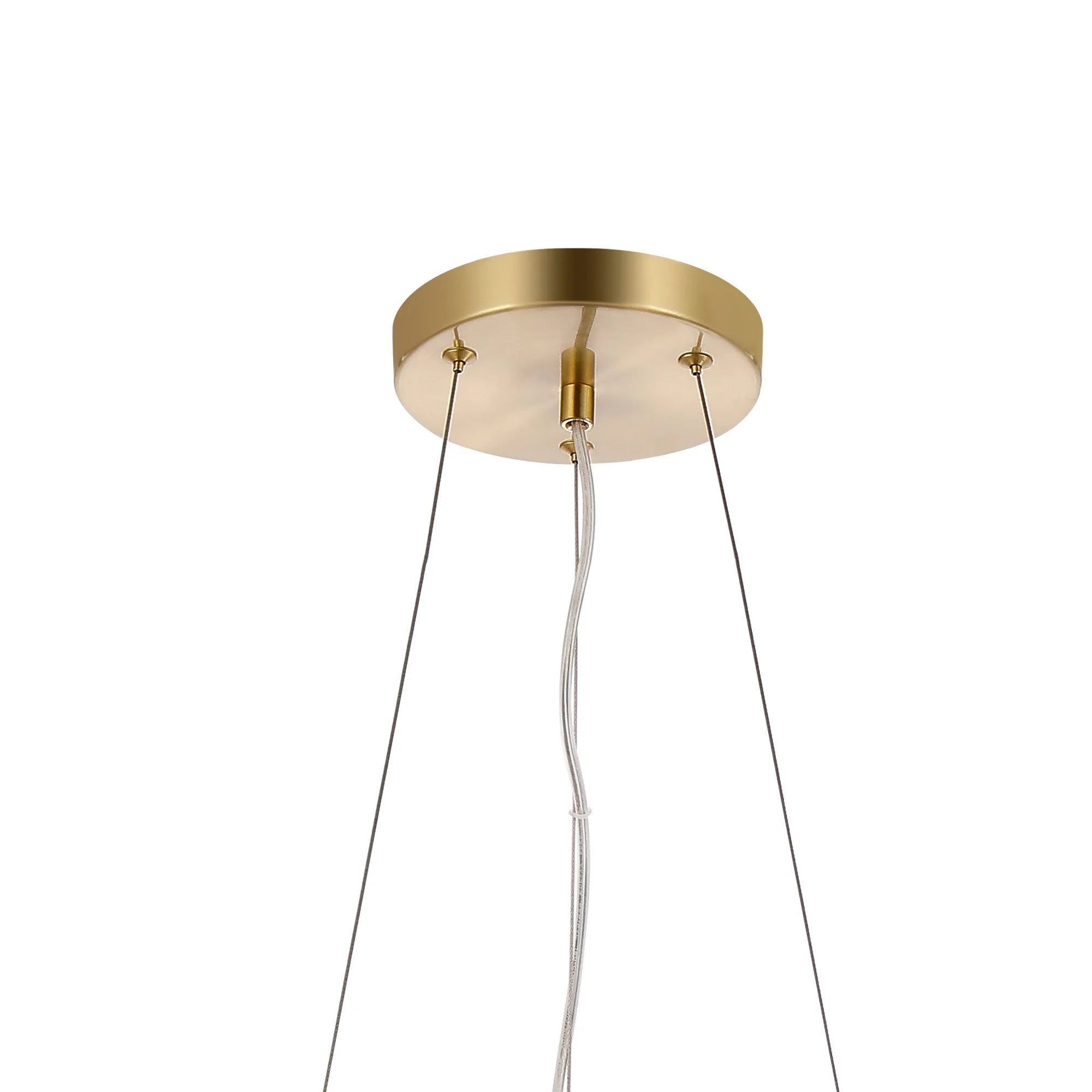 Deacon Twisted Pendant (Frame Only) 12 Light - Satin Gold
