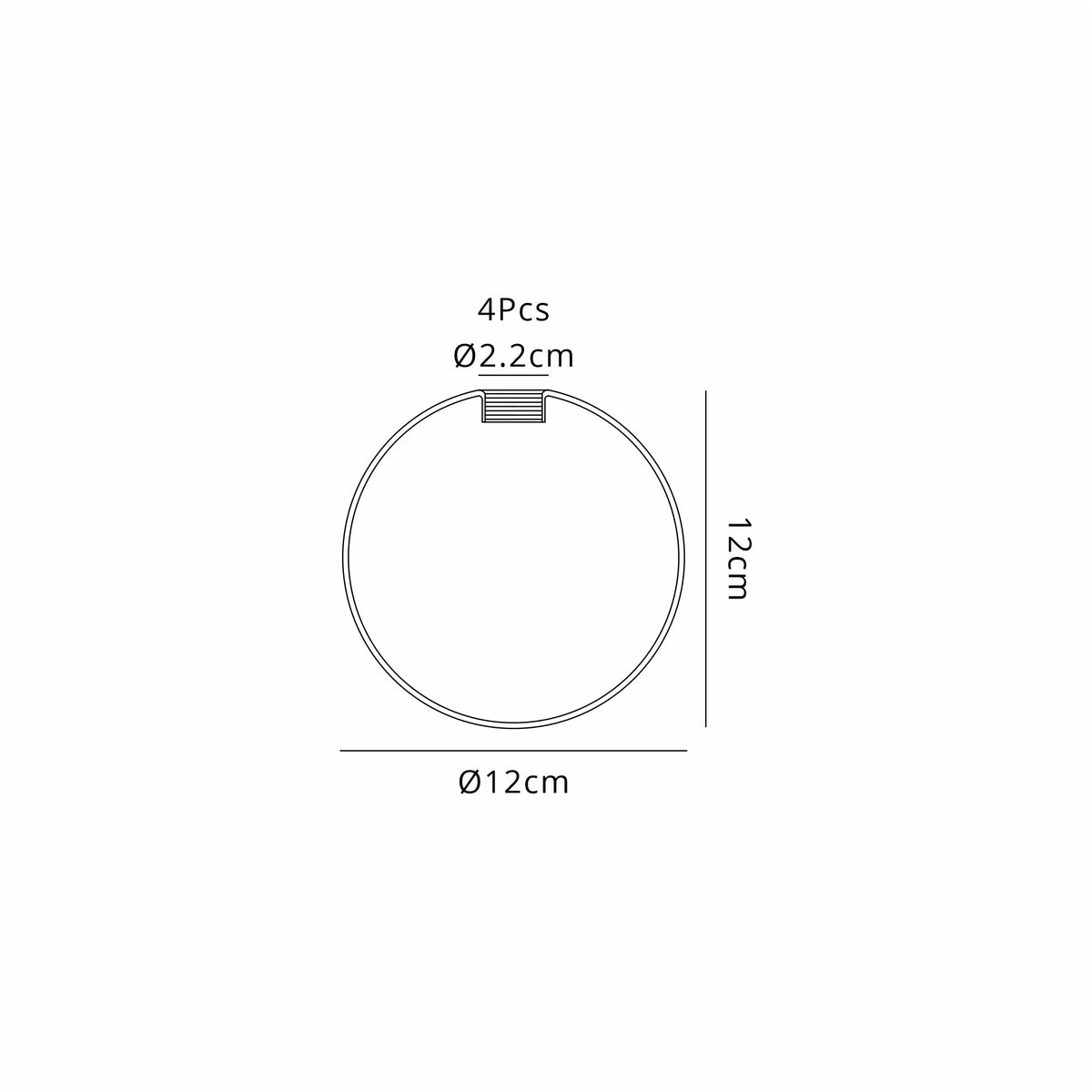 Fabula Deacon Semi-Flush Multi 4 Arm Ceiling Light - Satin Black & Chrome Plated Glass